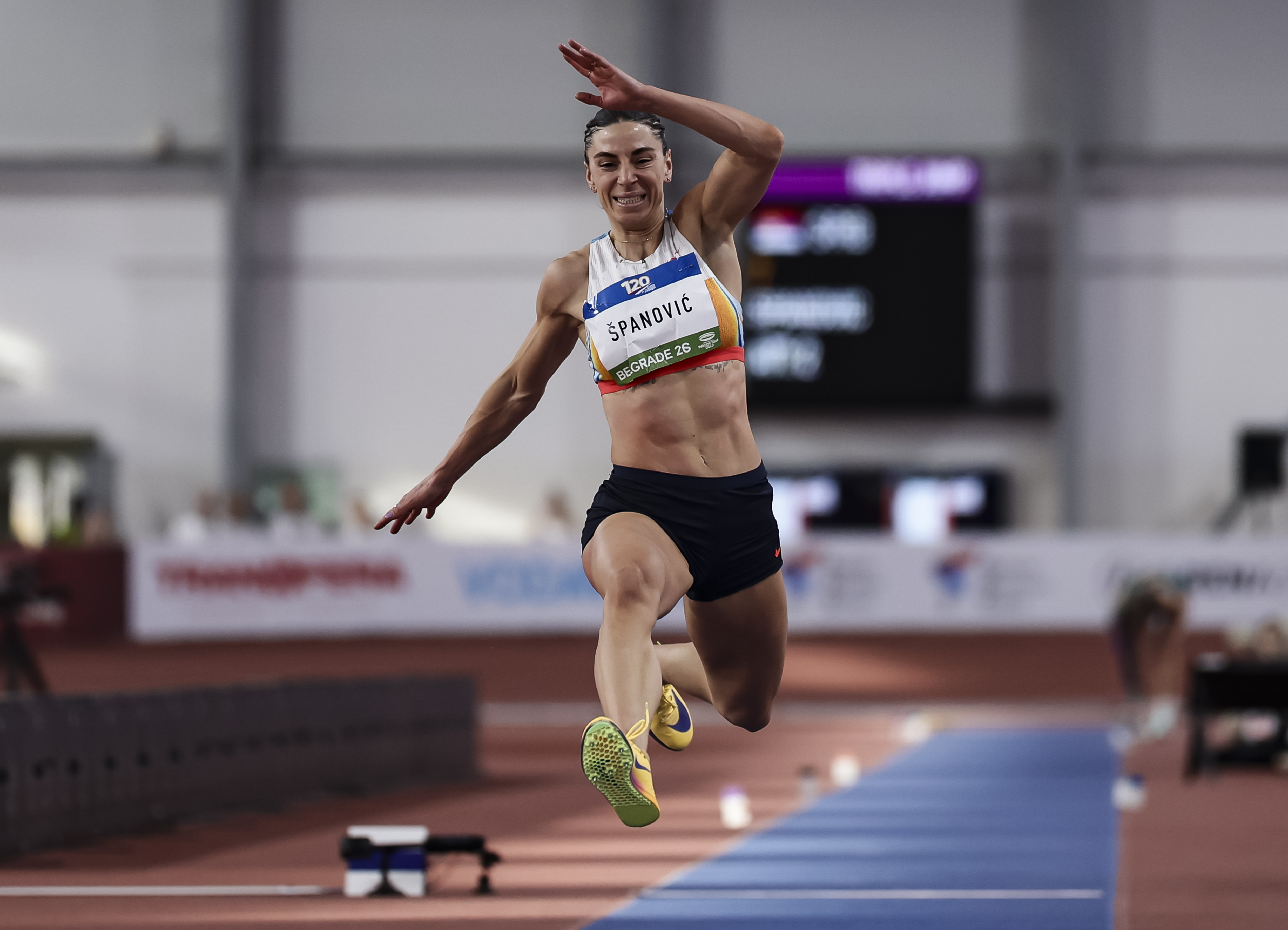 Ivana Spanovic during the Athletics Belgrade Indoor Meeting 2026 at Banjica Hall