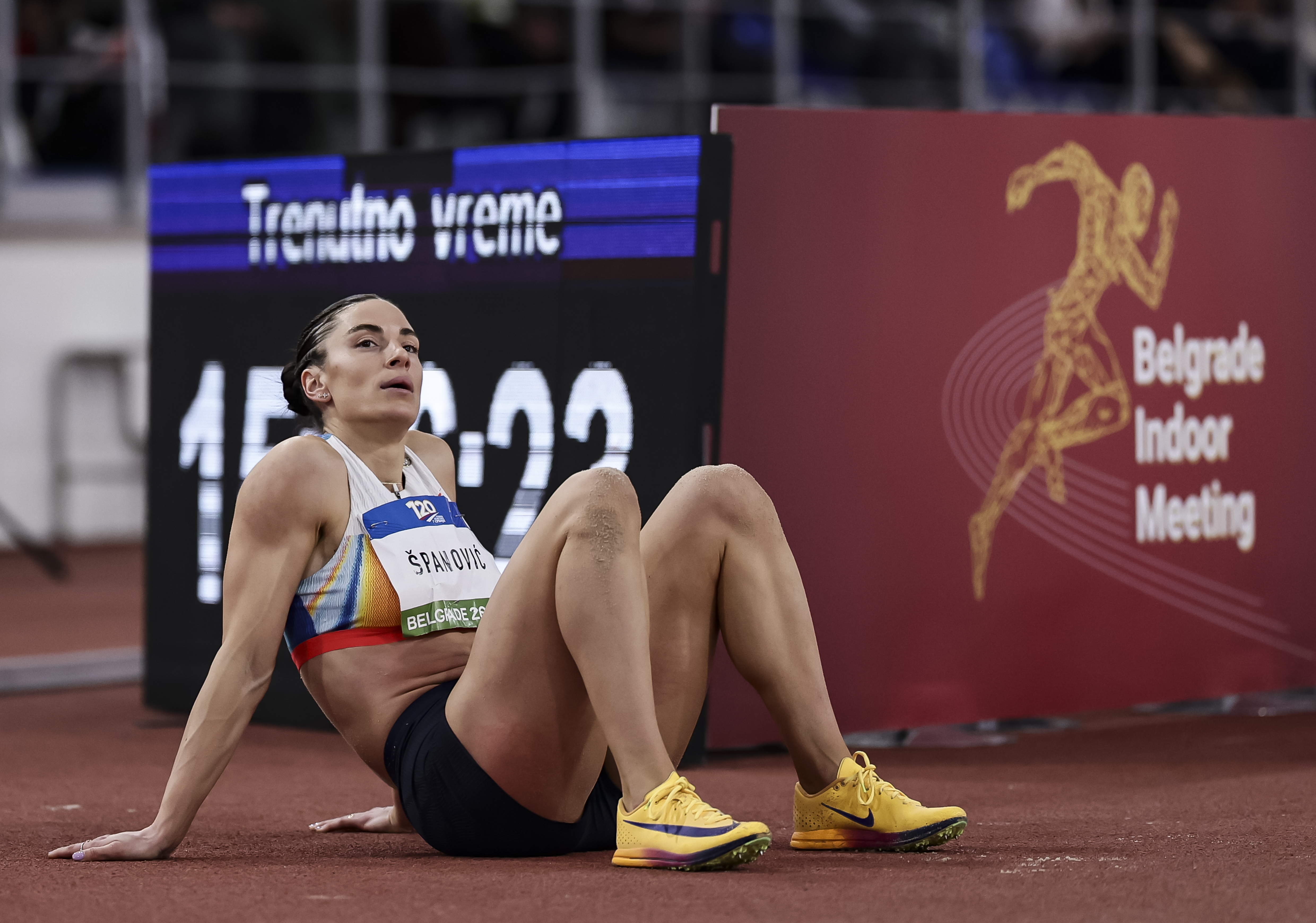 Ivana Spanovic during the Athletics Belgrade Indoor Meeting 2026 at Banjica Hall
