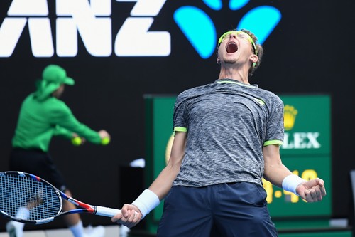 January 19, 2017: Denis Istomin of Uzbeki