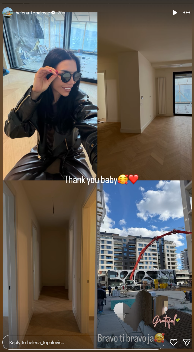 Printskrin Instagram/helena_topalovic