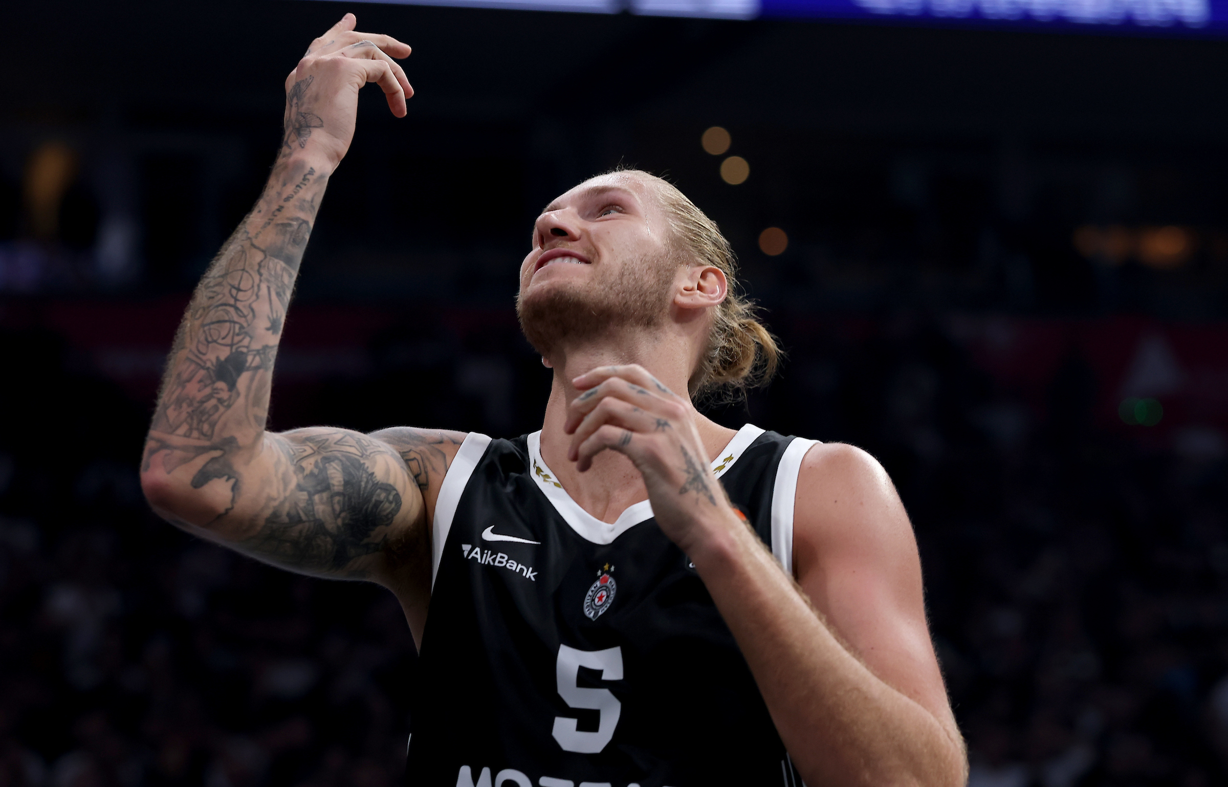 Partizan's Dylan Osetkowski during E