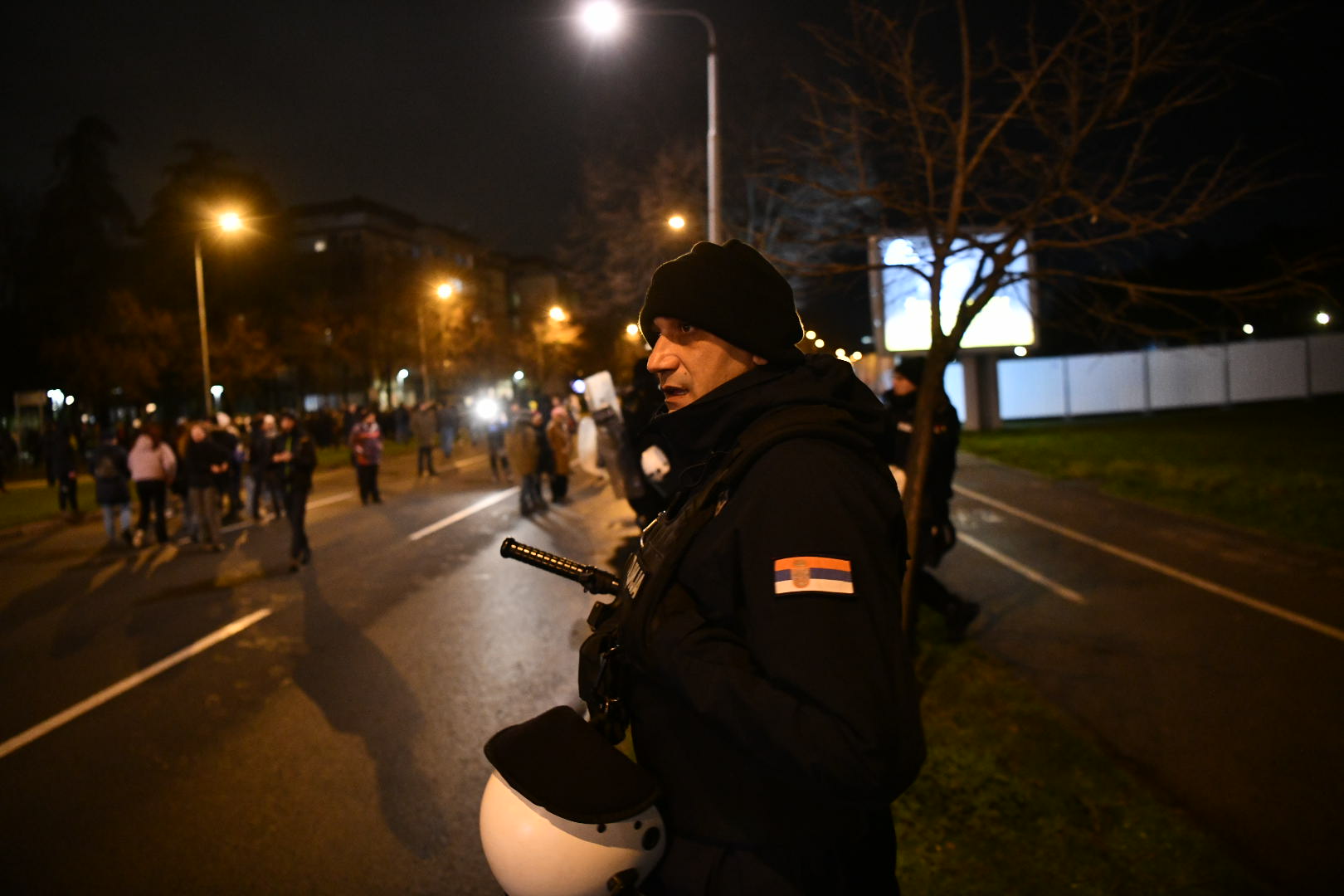 Beograd, 17.02.2026. Protest protiv izgradnje akvarijuma, tj. protiv uništavanja parka Ušće