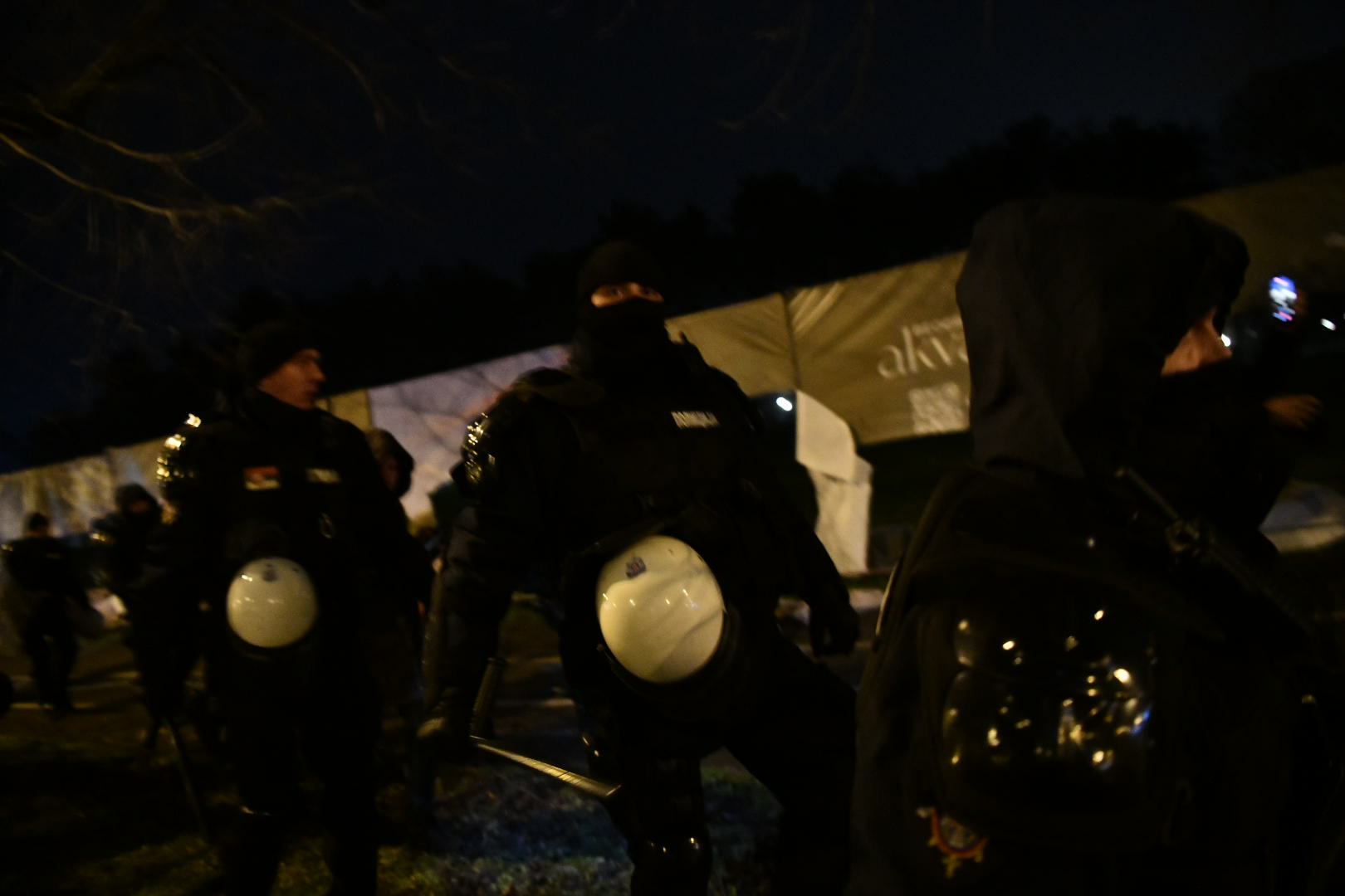 Beograd, 17.02.2026. Protest protiv izgradnje akvarijuma, tj. protiv uništavanja parka Ušće