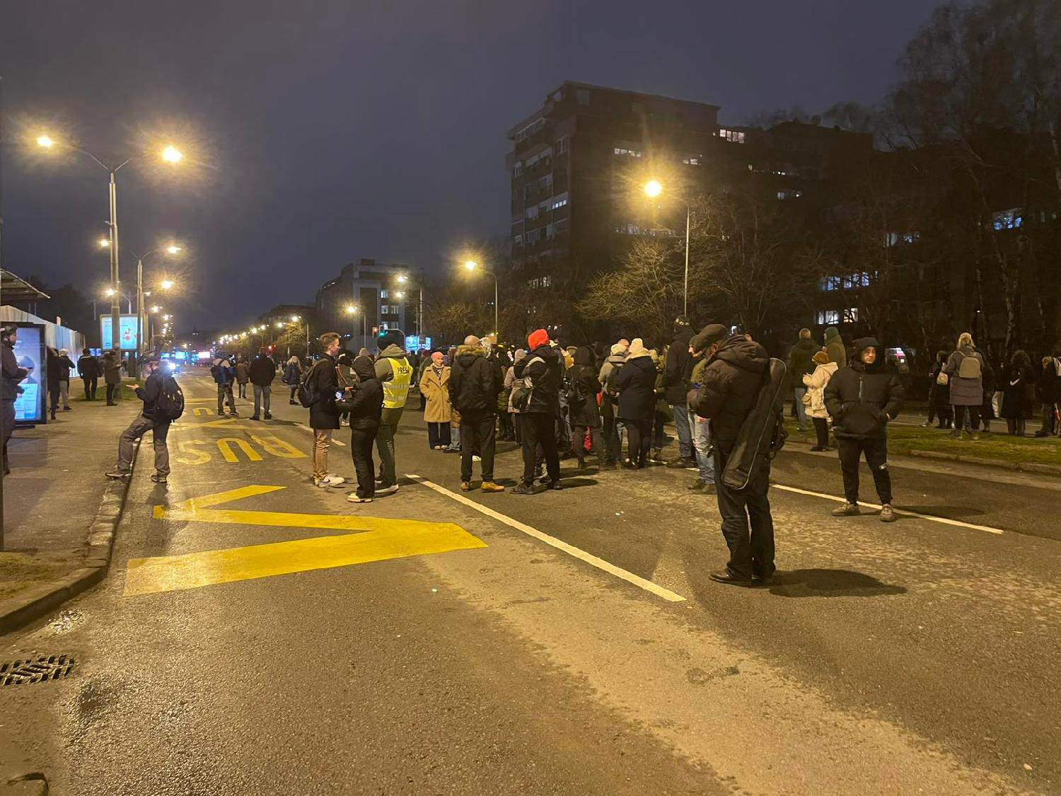 Beograd Novi Beograd protest studenti građani park Ušće PROTEst_bUL_n_TESLE_b.jpg