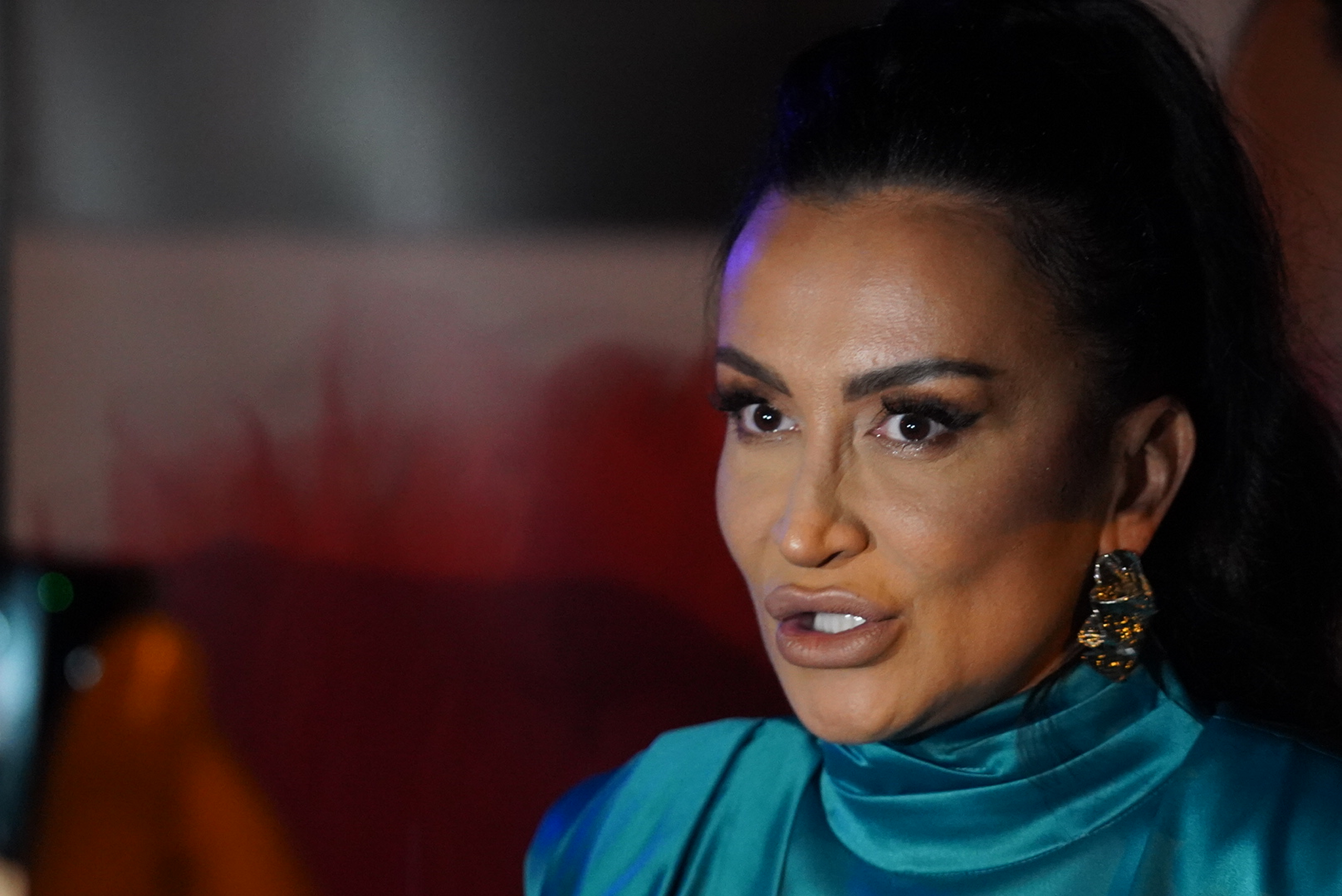 Andreana Cekic. Photo: Antonio Ahel/ATAImages24, septembar 2025, Beograd -Tijana Matic je organizovala promociju prvog spota za pesmu "Kralj" u klubu Narodnjaka. Photo: Antonio Ahel/ATAImages