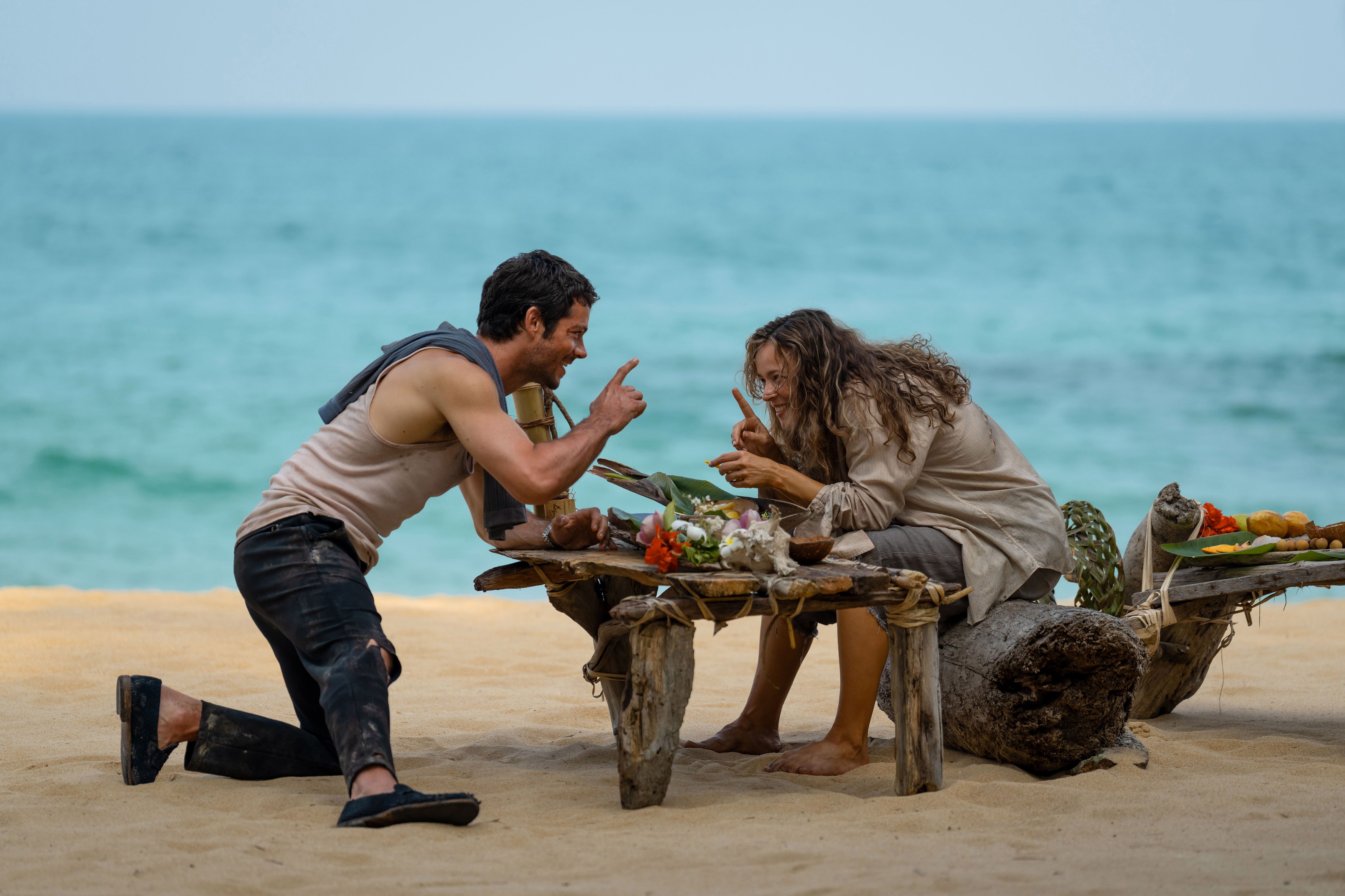 Dylan O’Brien and Rachel McAdams in  Send Help