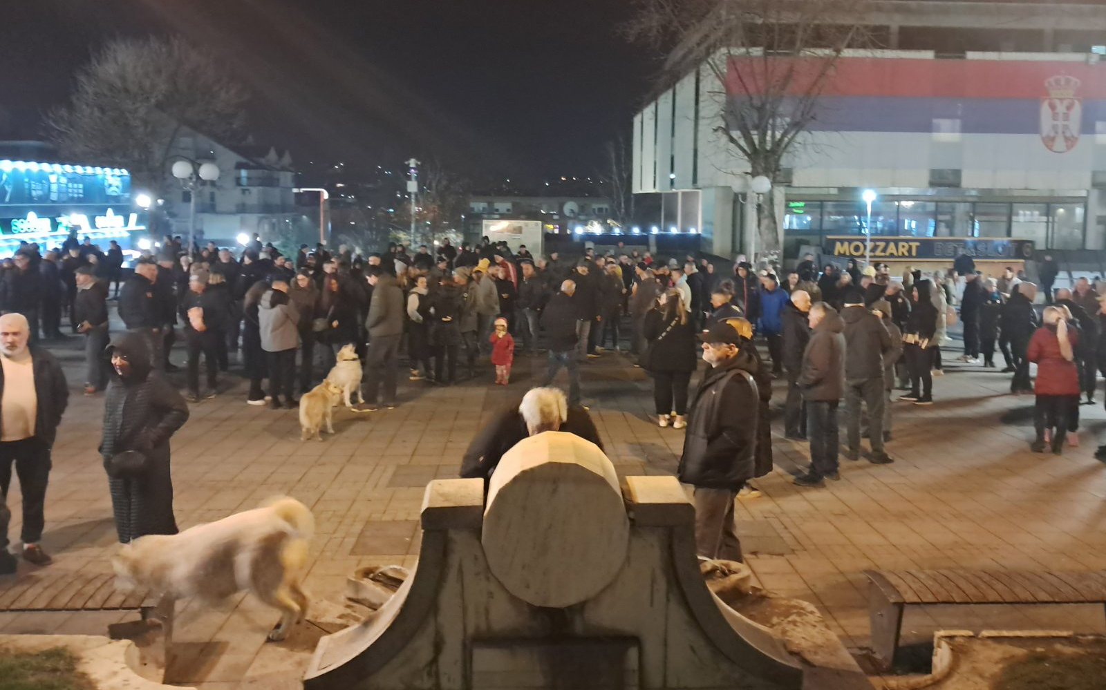 Lazarevac protest, protest u Lazarevcu