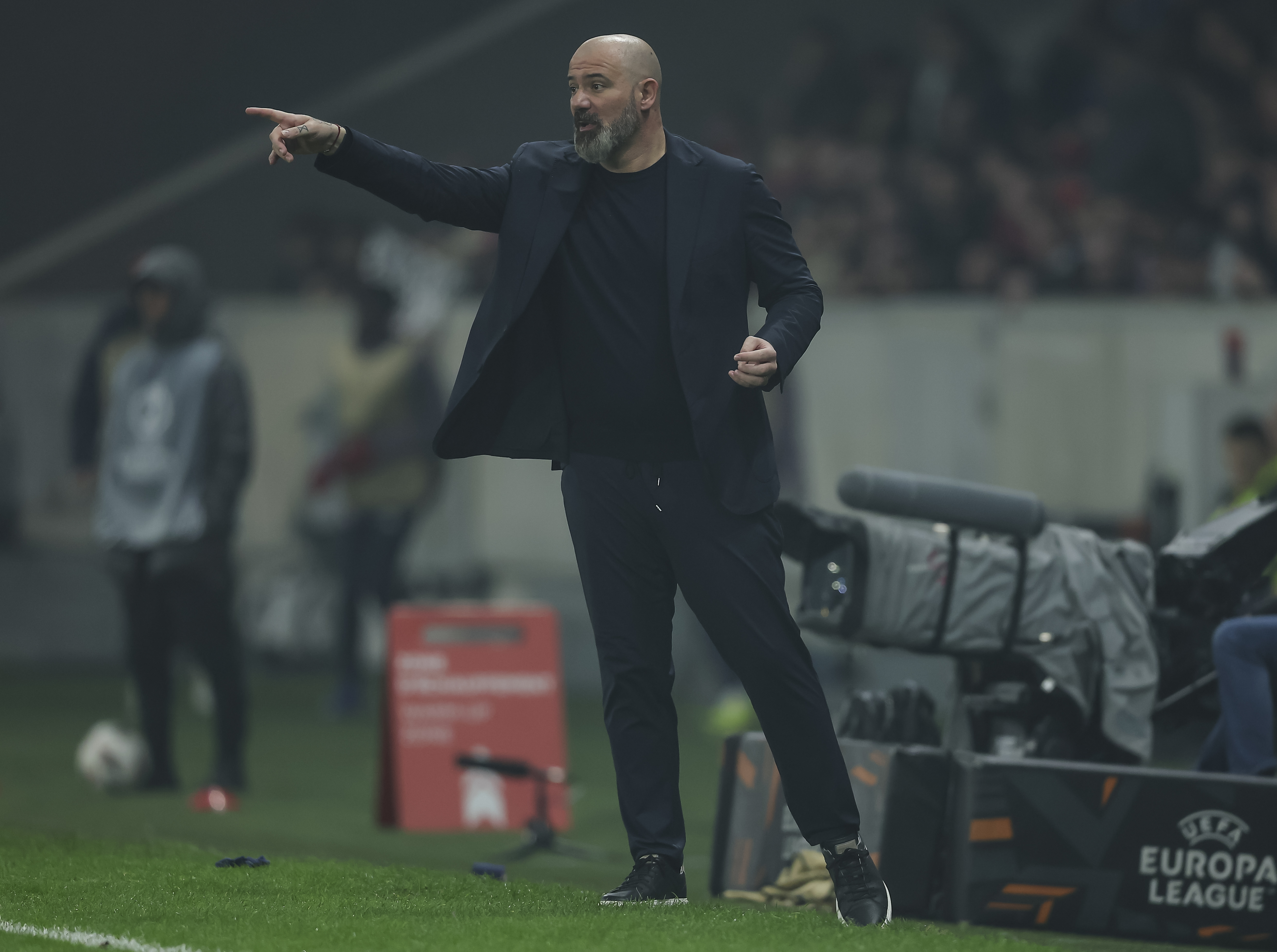 Head coach Dejan Stankovic of Crvena Zvezda reacts during the Kup Radivoja Koraca Season 2025-2026 quarterfinal match between Partizan and FMP Zeleznik at Cair hall on February 19, 2026 in Nis, Serbia. (Photo by Vatroslav Hladny/Starsport.rs ©)