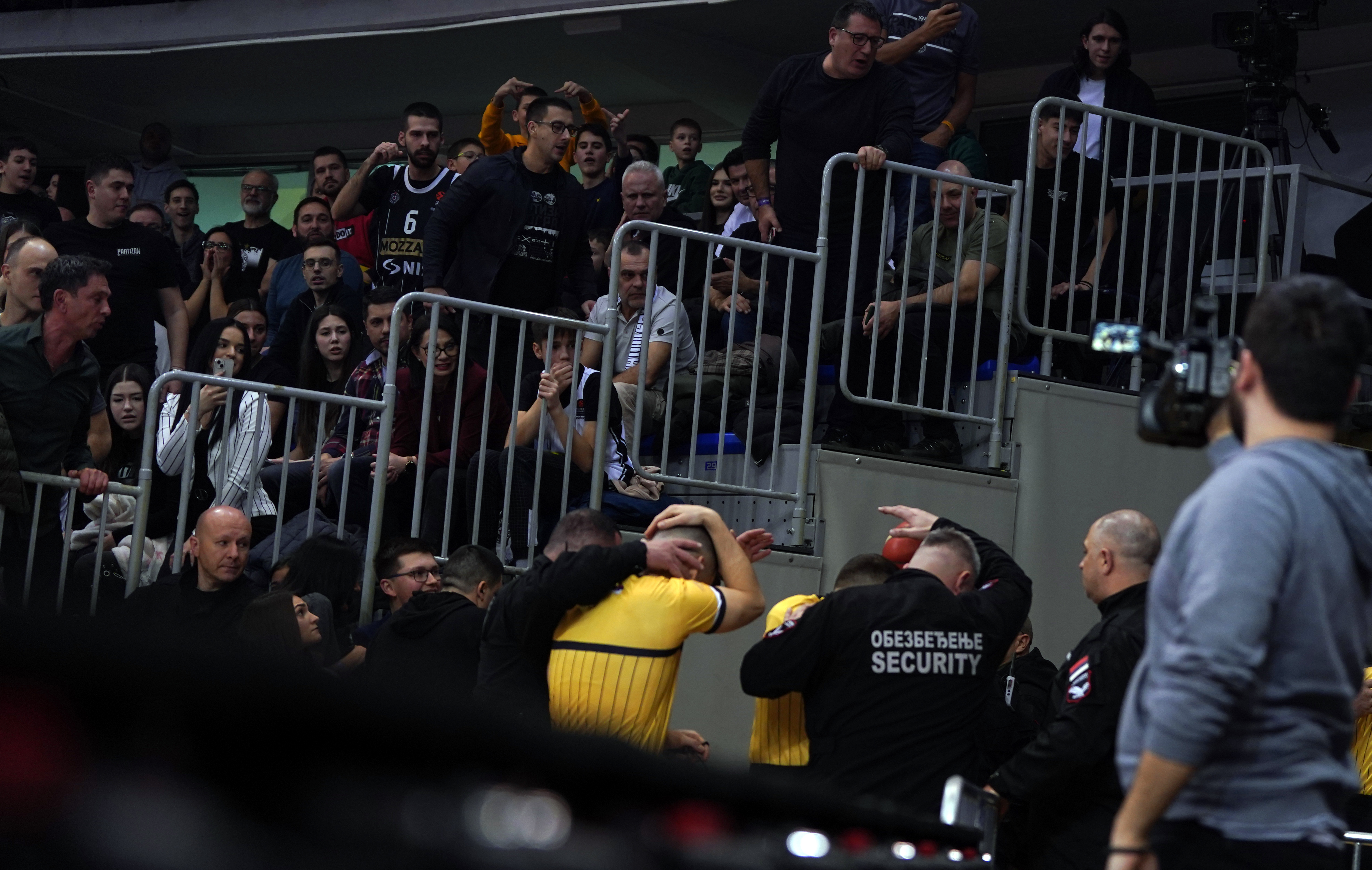 during the Kup Radivoja Koraca Season 2025-2026 Semi Final match between Partizan and Mega at Cair hall on February 20, 2026 in Nis, Serbia. (Photo by Starsport.rs ©)