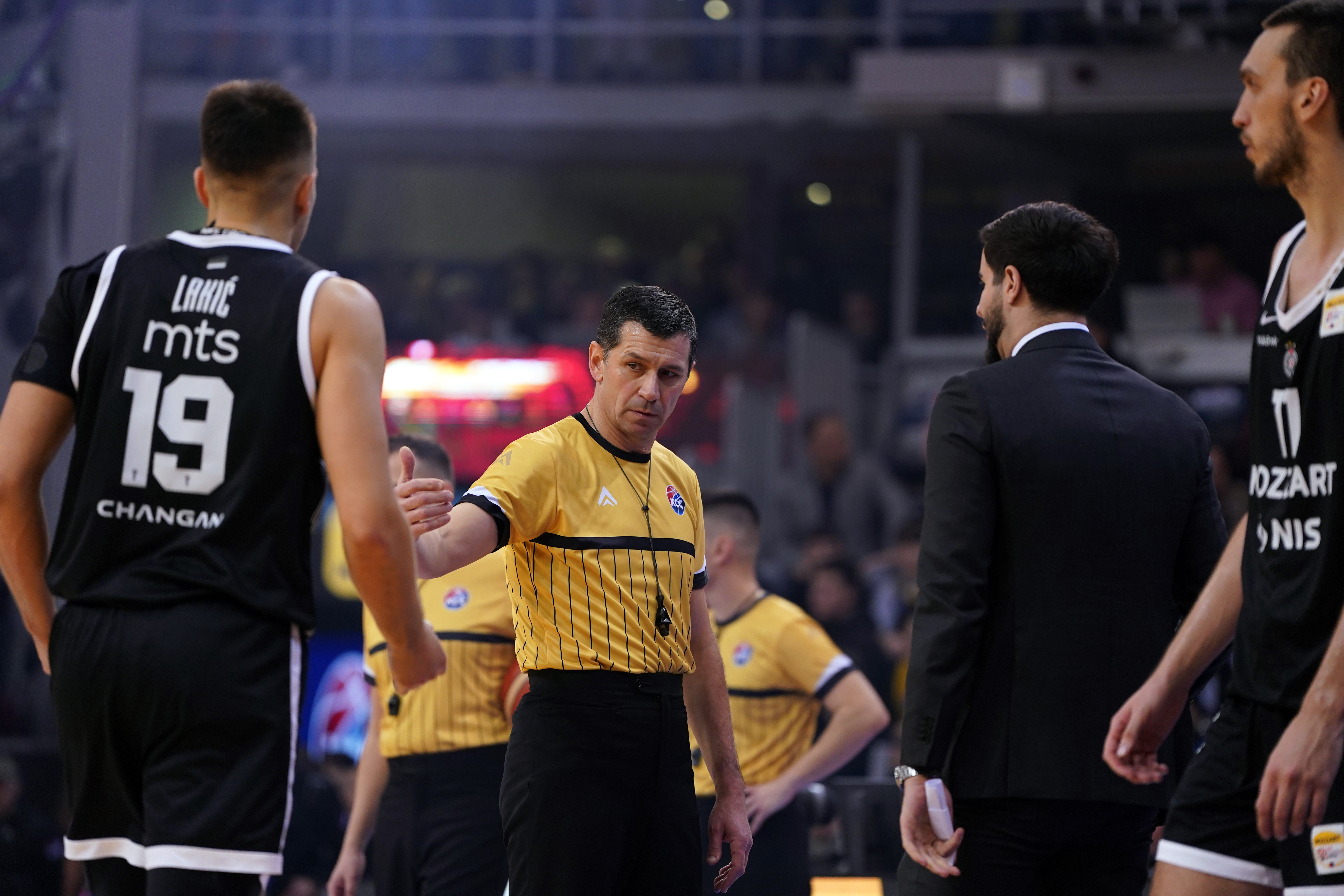 during the Kup Radivoja Koraca Season 2025-2026 Semi Final match between Partizan and Mega at Cair hall on February 20, 2026 in Nis, Serbia. (Photo by Starsport.rs ©)