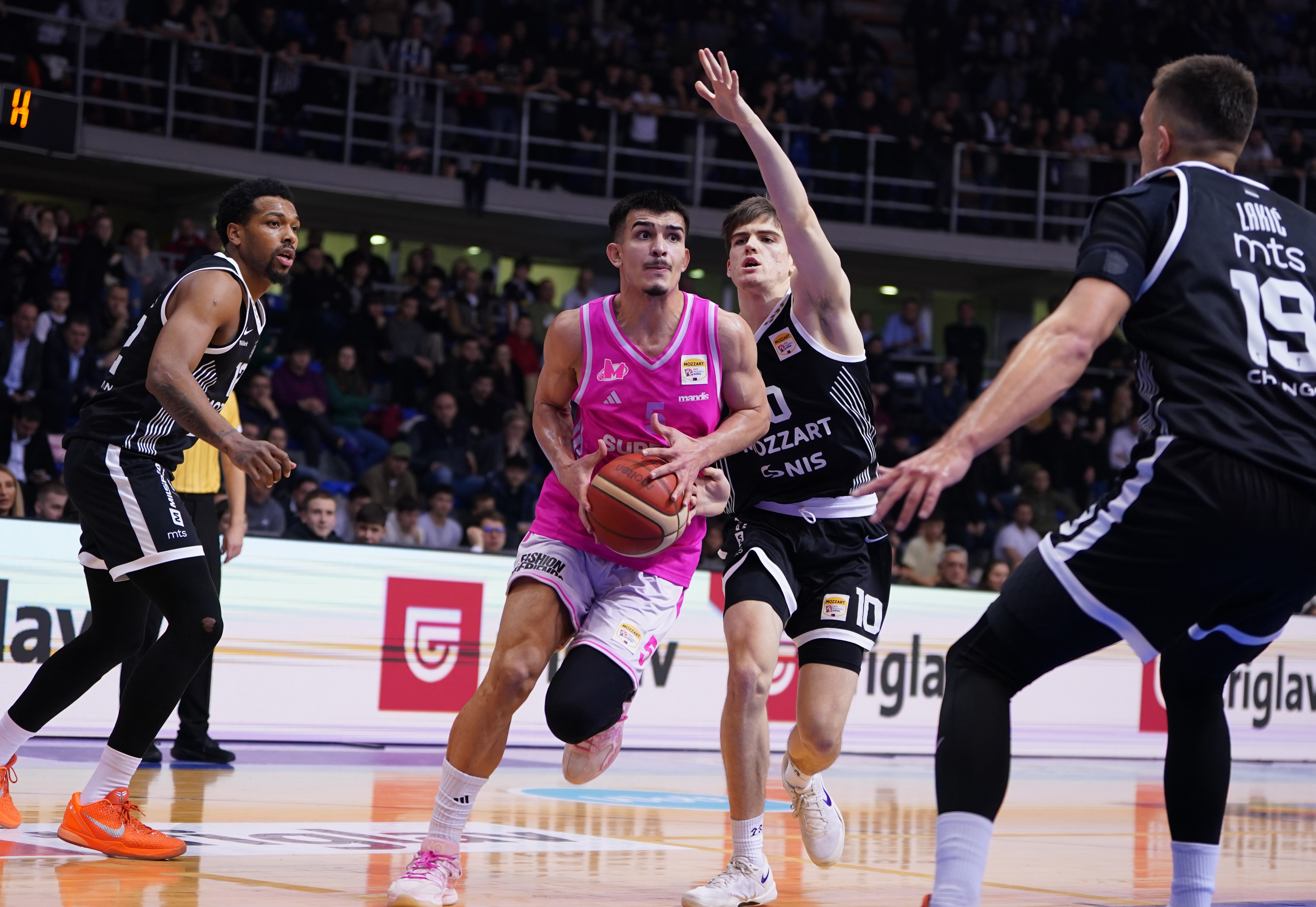 during the Kup Radivoja Koraca Season 2025-2026 Semi Final match between Partizan and Mega