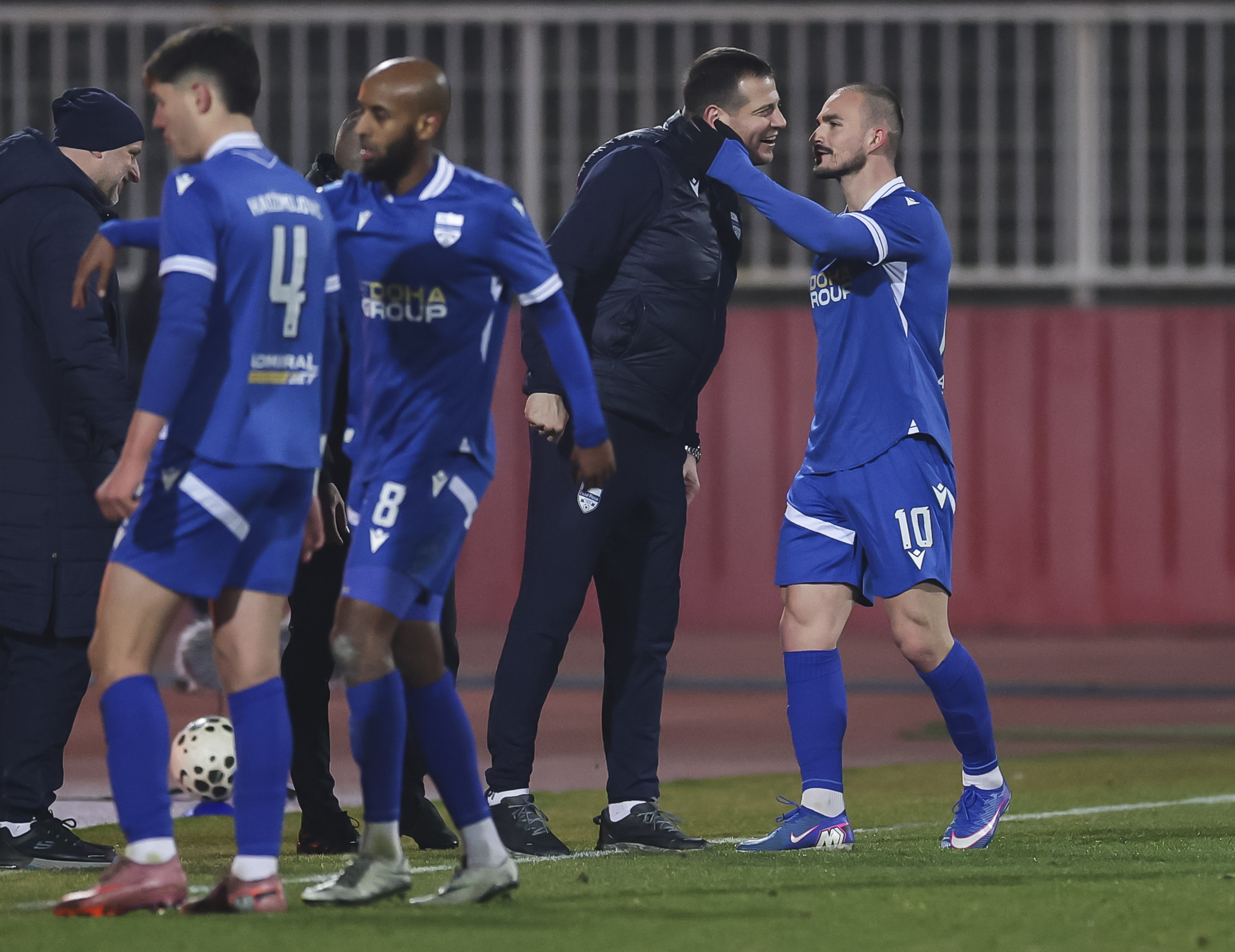 during the Mozzart Super Liga 2025/2026 match between Vojvodina and Novi Pazar at stadium Karadjordje on February 21, 2026 in Novi Sad, Serbia. (Photo by Srdjan Stevanovic/Starsport.rs ©)