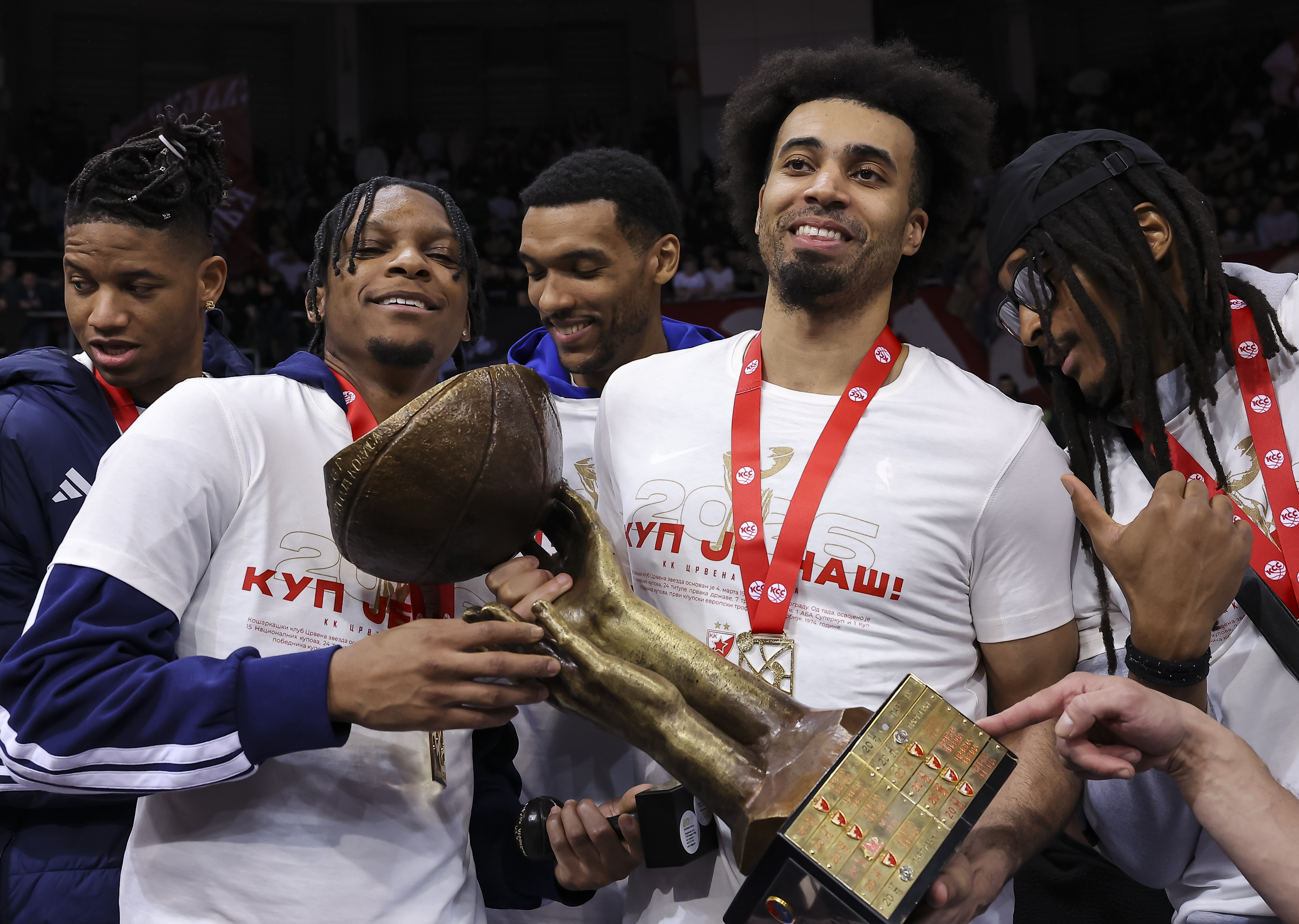 Džordan Nvora posle pobede Crvene zvezde u finalu Kupa Radivoja Koraća 2026, Niš, Čair