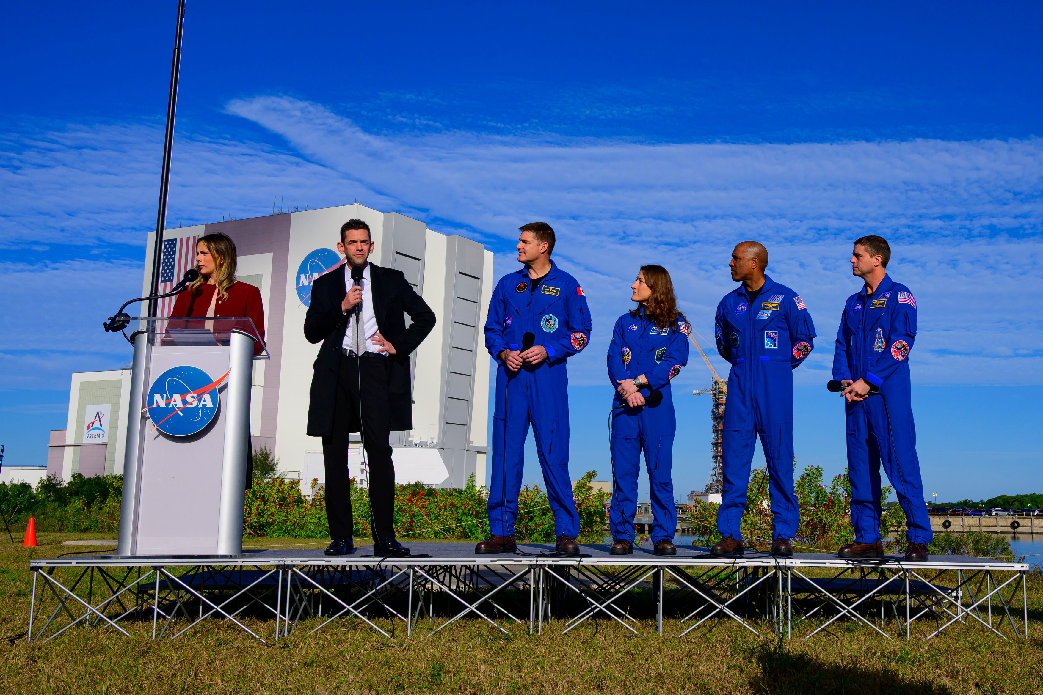 NASA Administrator JARED ISAACMAN holds a press conference