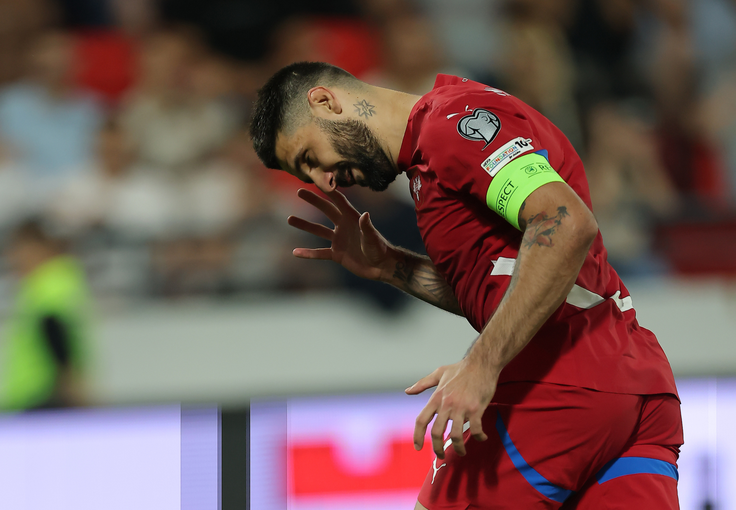 Serbia's Aleksandar Mitrovic
