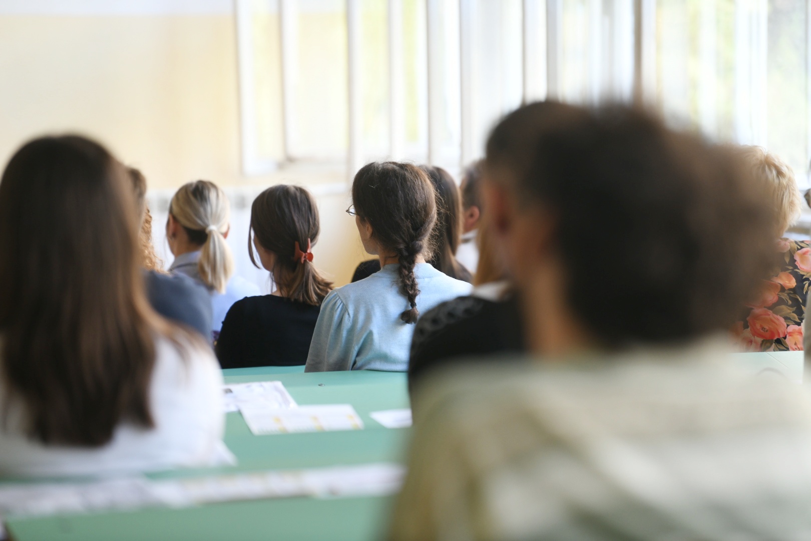 Fizički fakultet, učionica, studenti