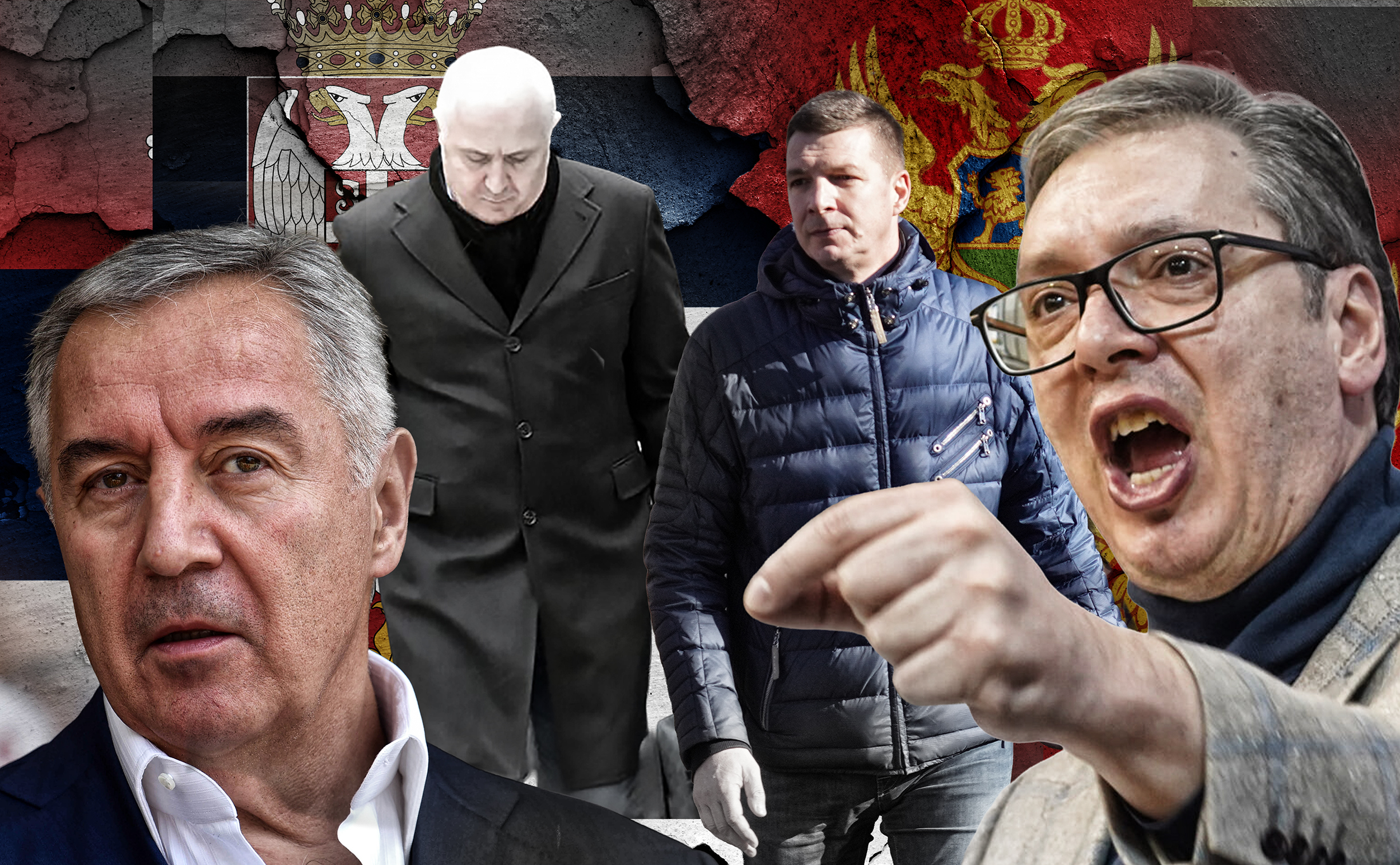 "Balkanska braća" aco i milo đukanović  andrej i aleksandar vučić