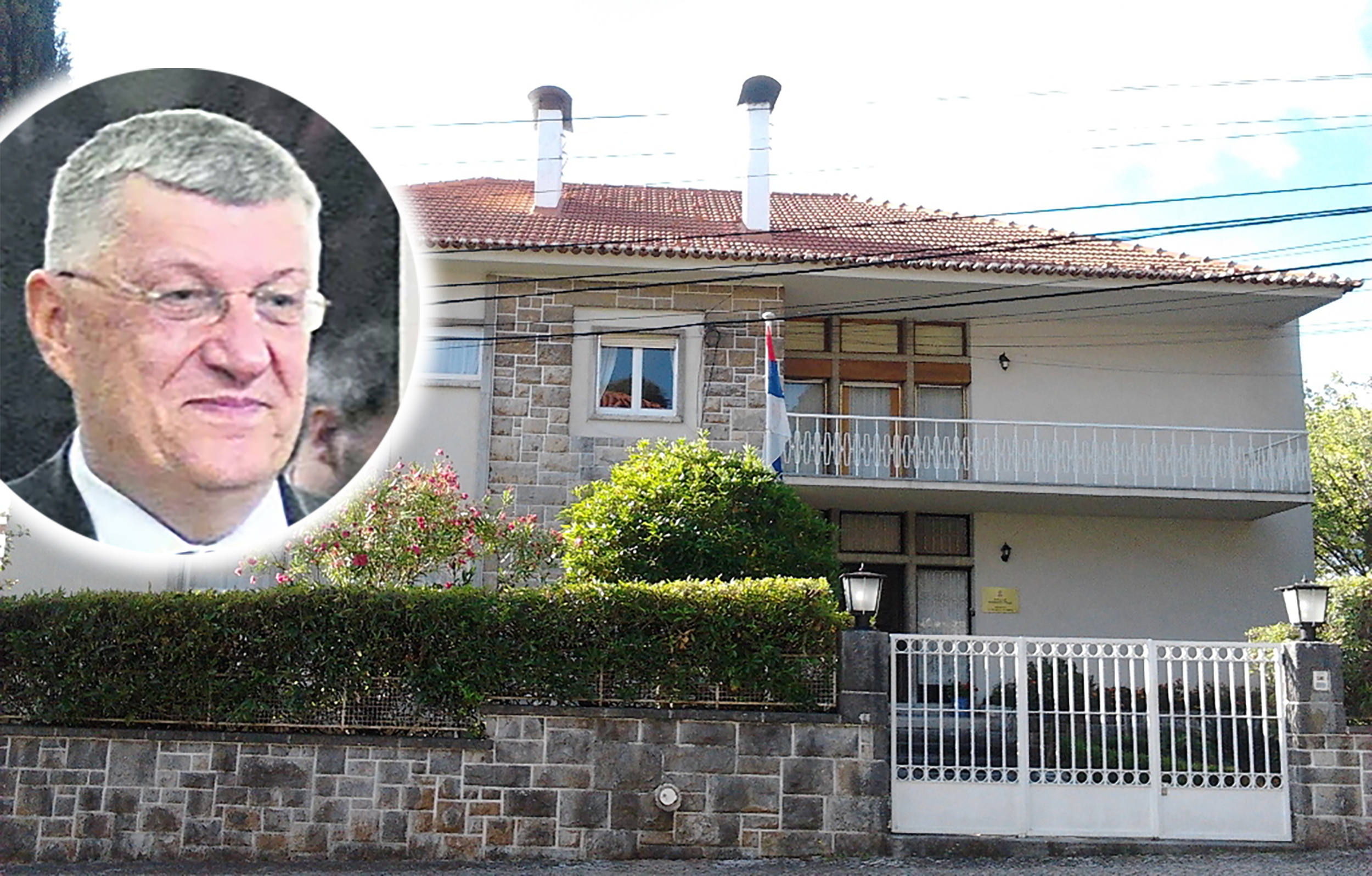 kombo ambasada srbije u lisabonu i križić Oliver Antić, Lisabon ambasada