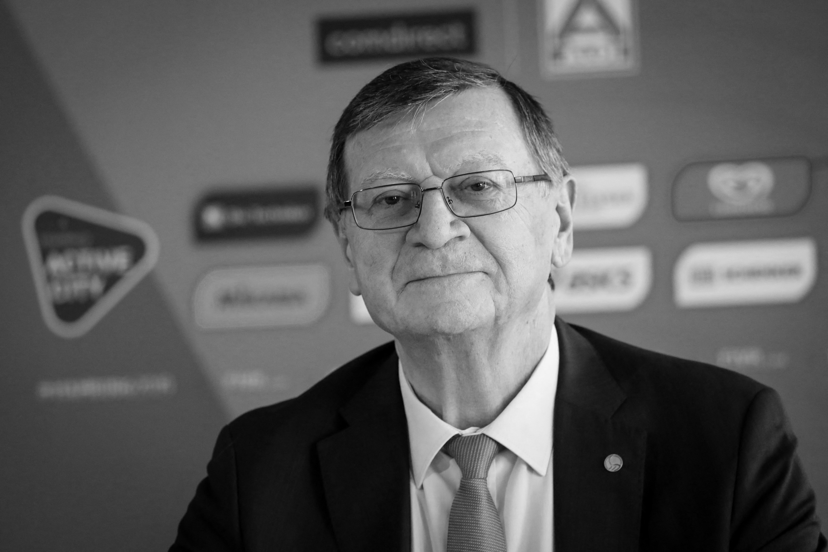 18 March 2019, Hamburg: Aleksandar Boricic, President of the European Volleyball Federation CEV, took part in a press conference