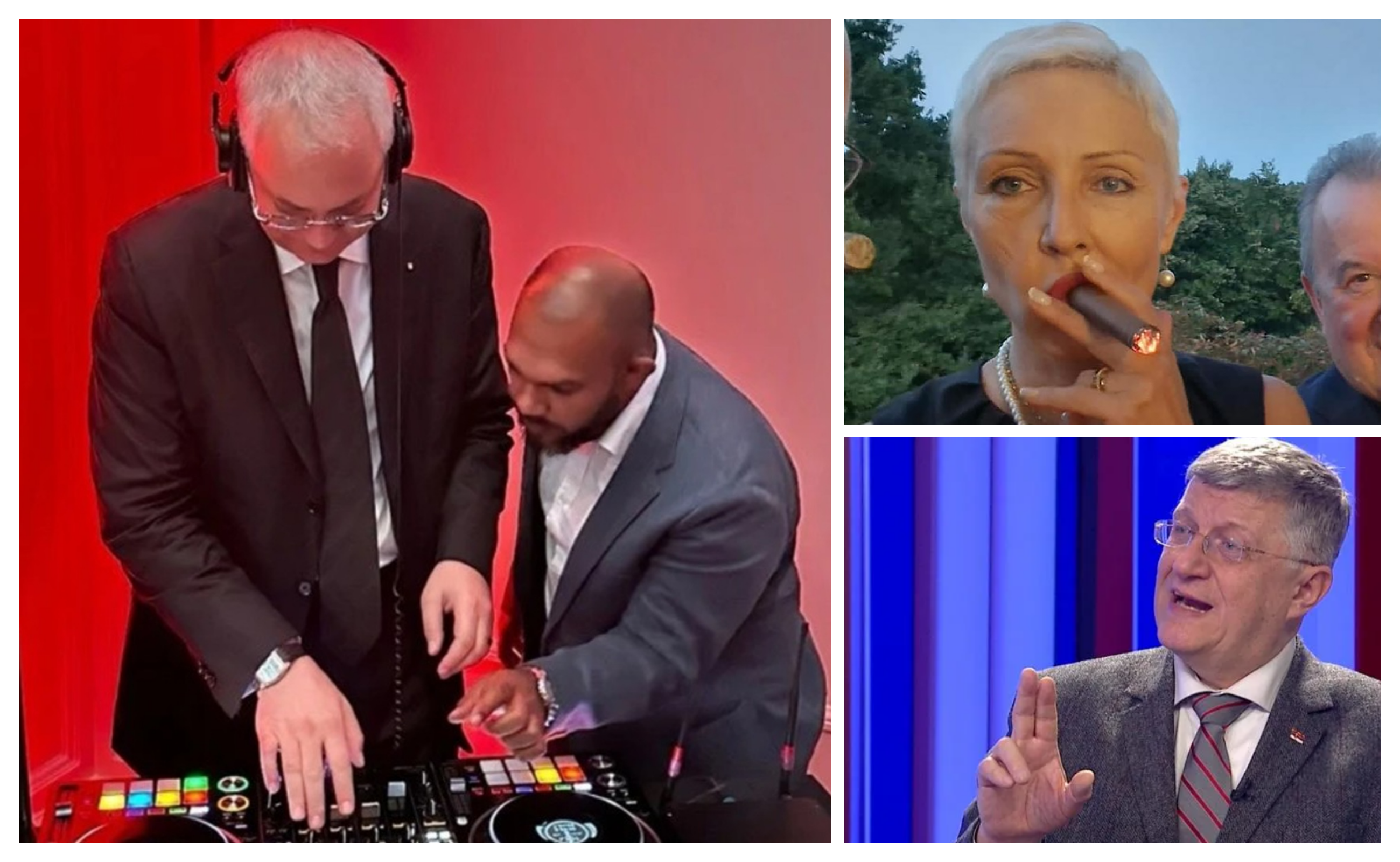 kombo ambasador Oliver Antić, Šutanovac kao DJ i Jelena Milić sa tompusom