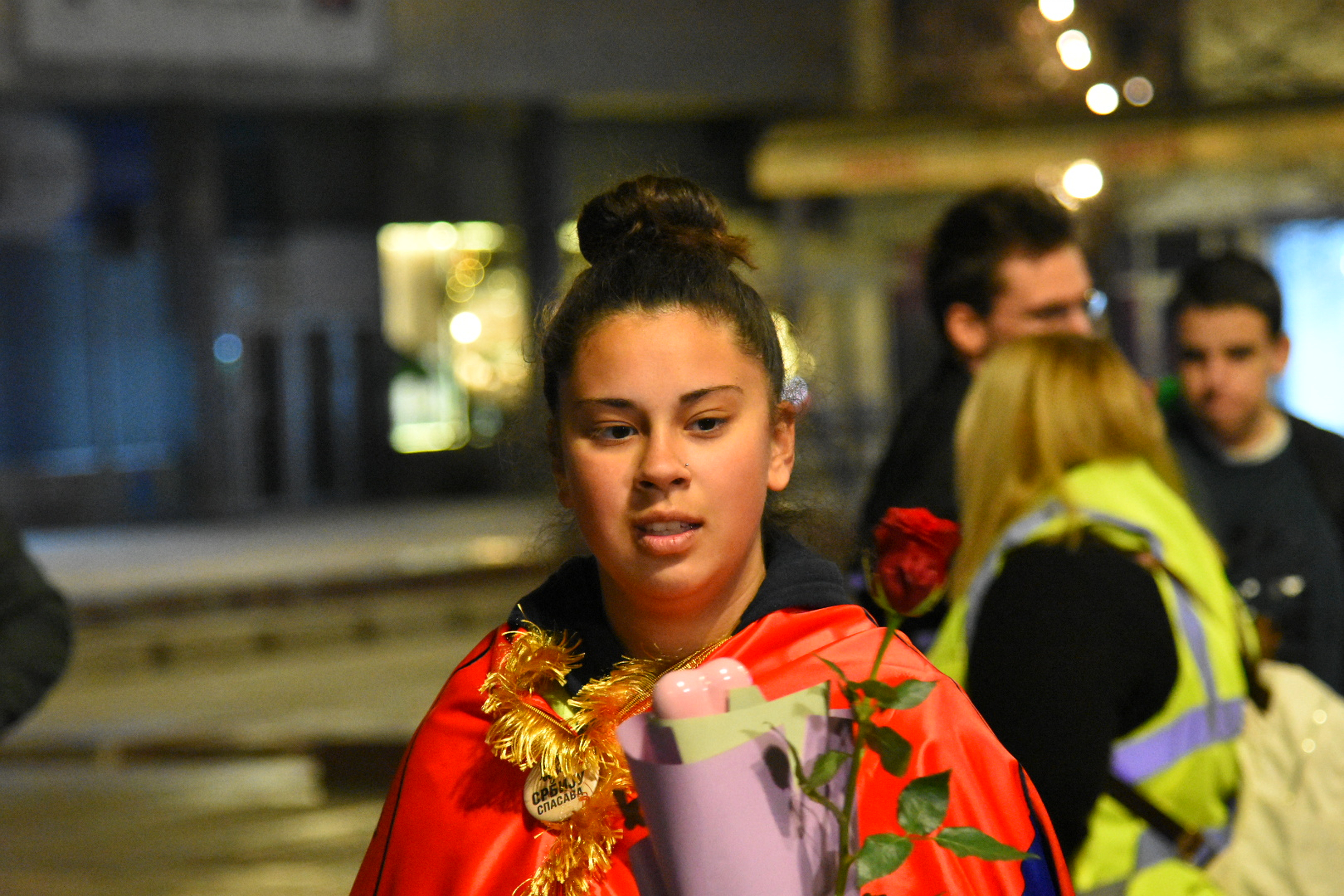 Nina Rađenović  Niš doček pešačnje Vršac Niš prikupljanje sredstava za lečenje Nikola Mrdaković Katarina Dragaš