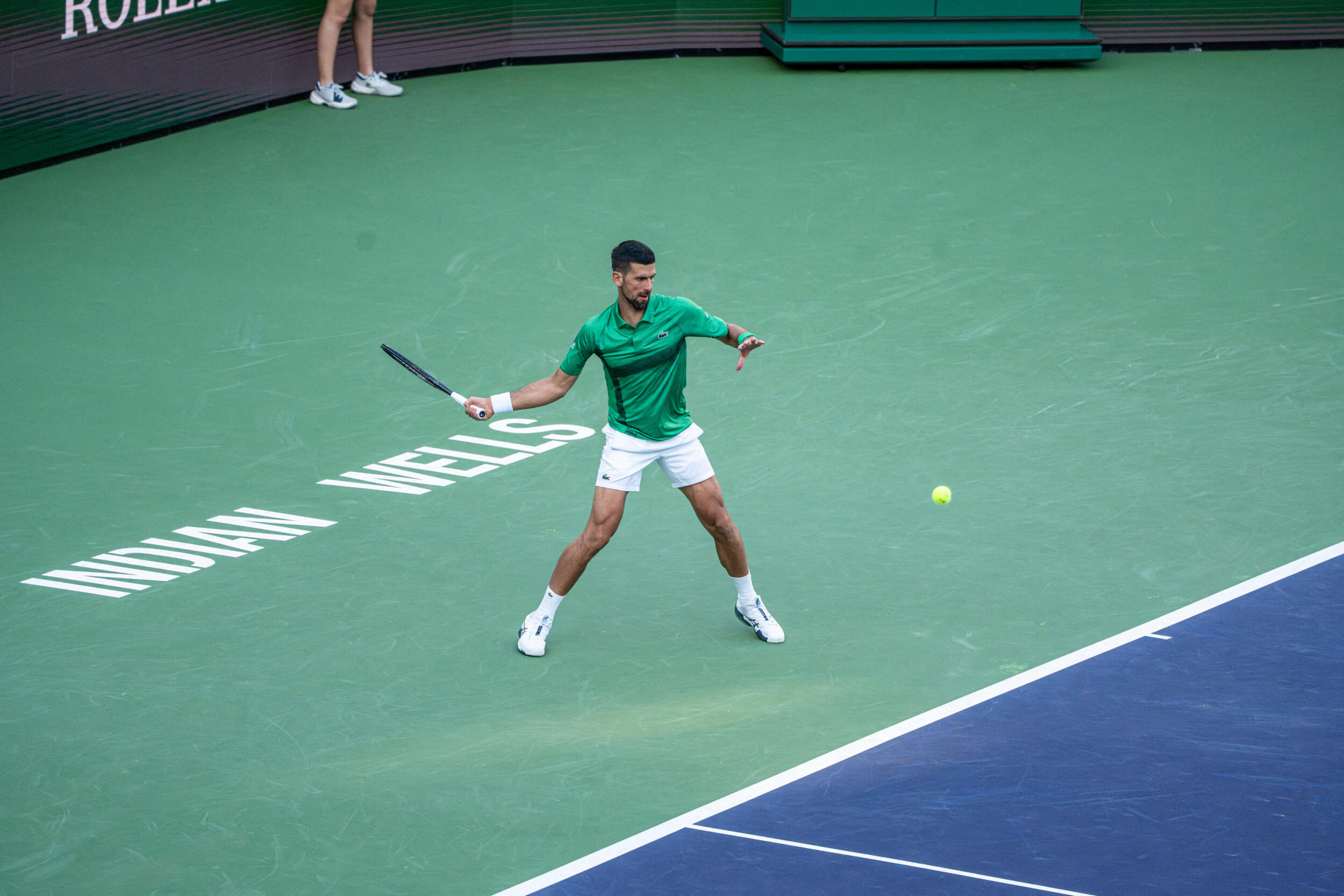 Novak Djokovic from Serbia in Indian Wells
