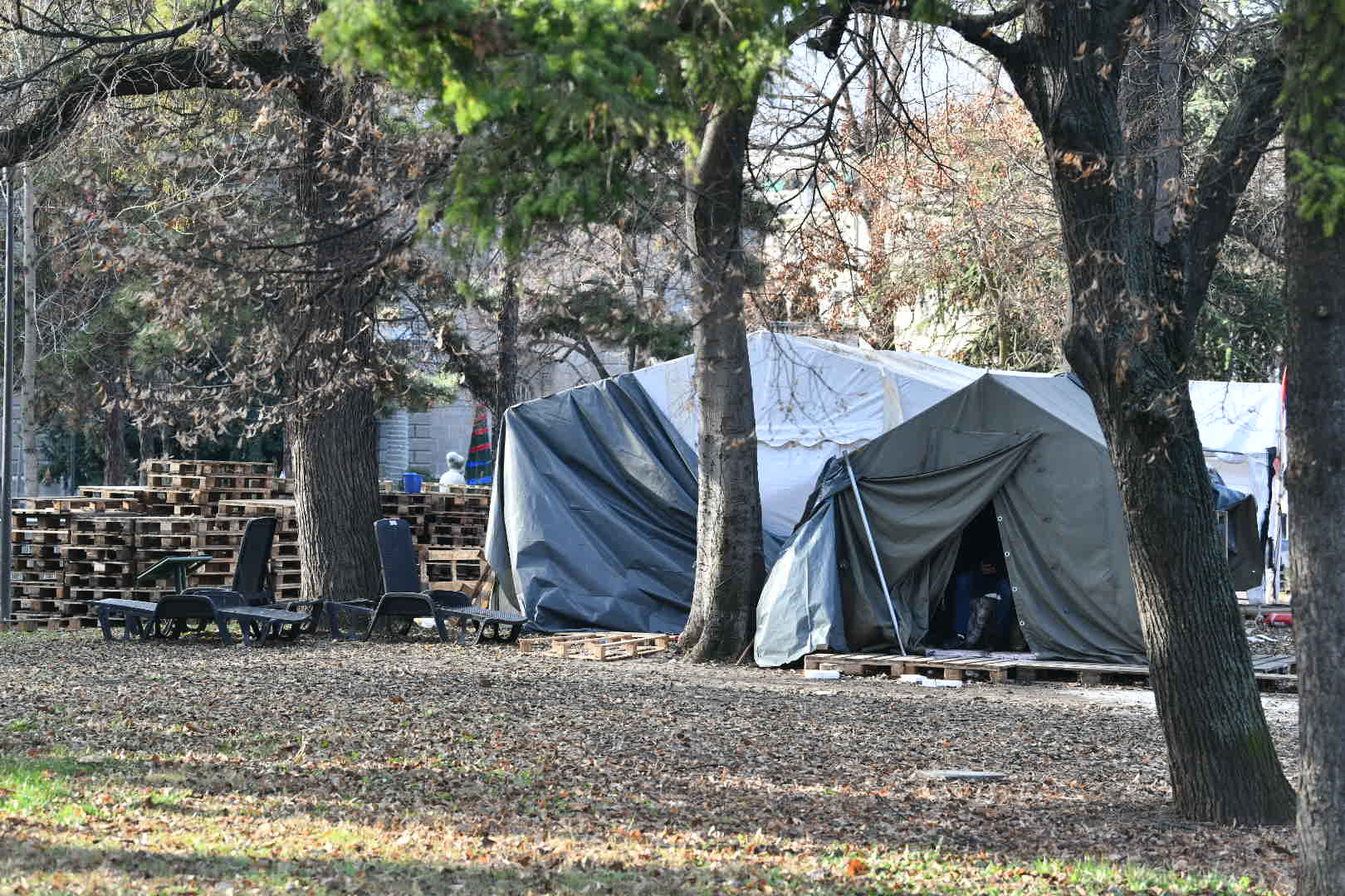 Beograd 28. decembar 2025. Satrosko nehigijensko naselje Pionirski park, Ćacilend Foto:Goran Srdanov