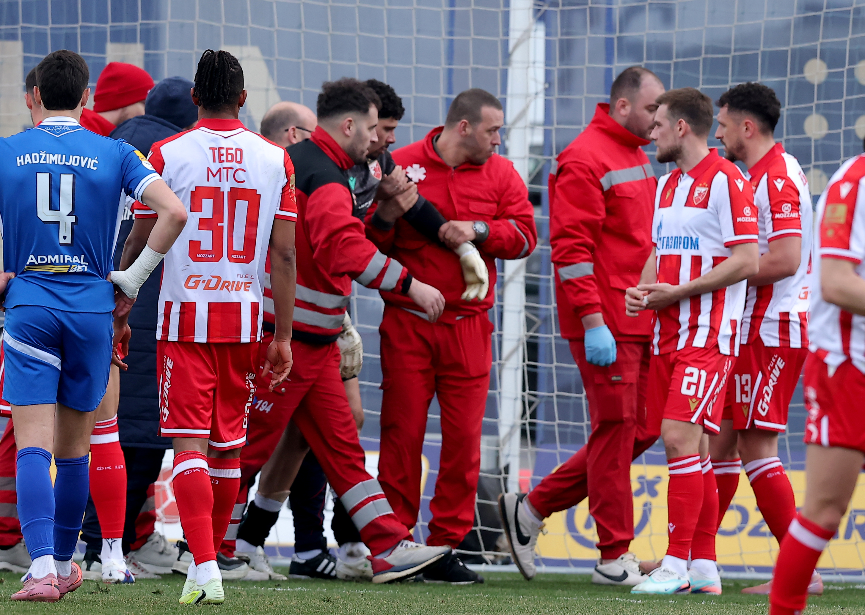 Novi Pazar, Serbia. 5th Mar, 2026.   during Serbian Cup quarter final football match between Novi Pazar and Crvena Zvezda on March 5. 2026. in Novi Pazar, Serbia.(photo by Pedja Milosavljevic/STARSPORT ©)