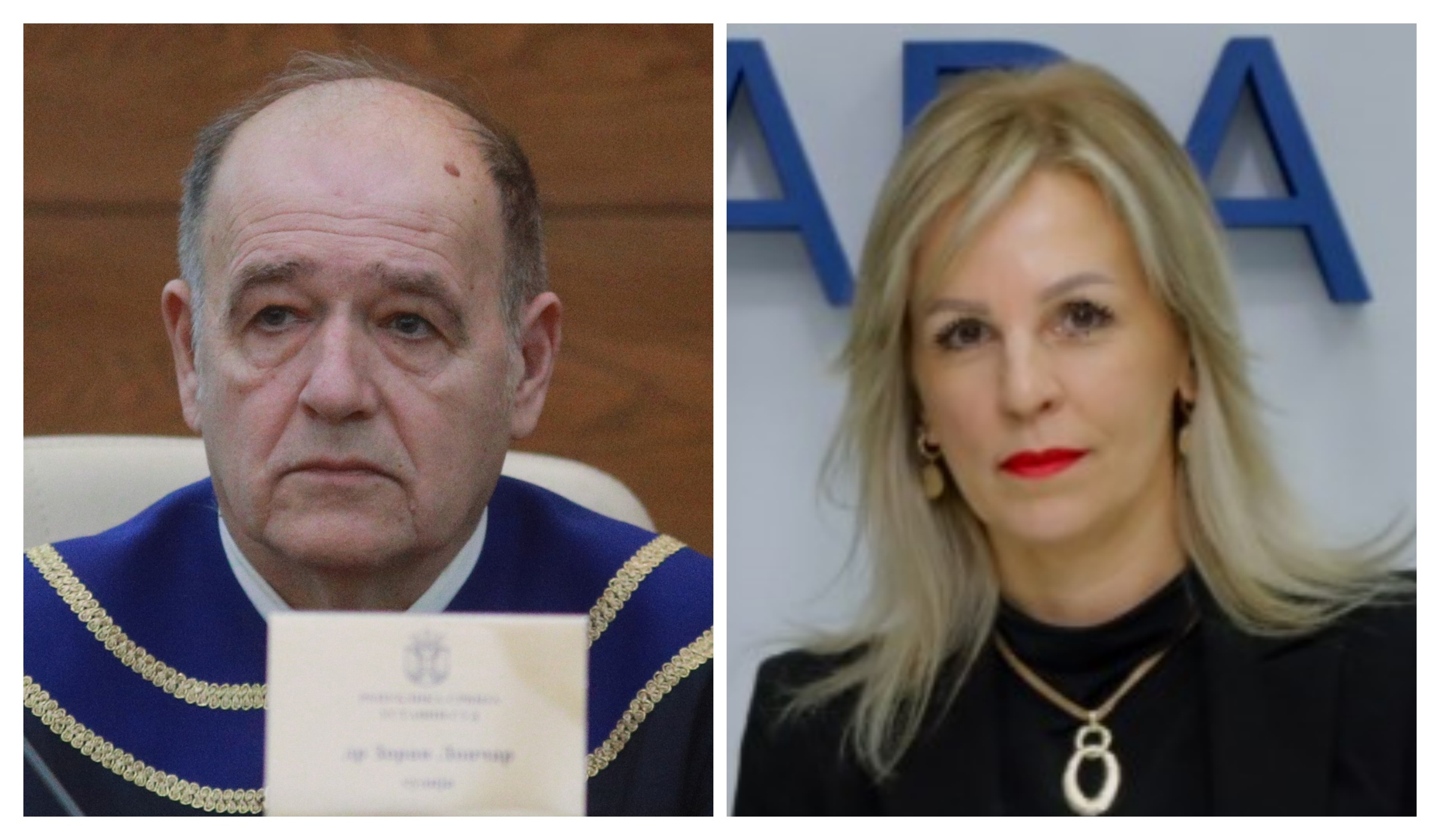 kombo Zoran Lončar, sudija Ustavnog suda, i Tatjana Bugarski, dekanka Pravnog fakulteta