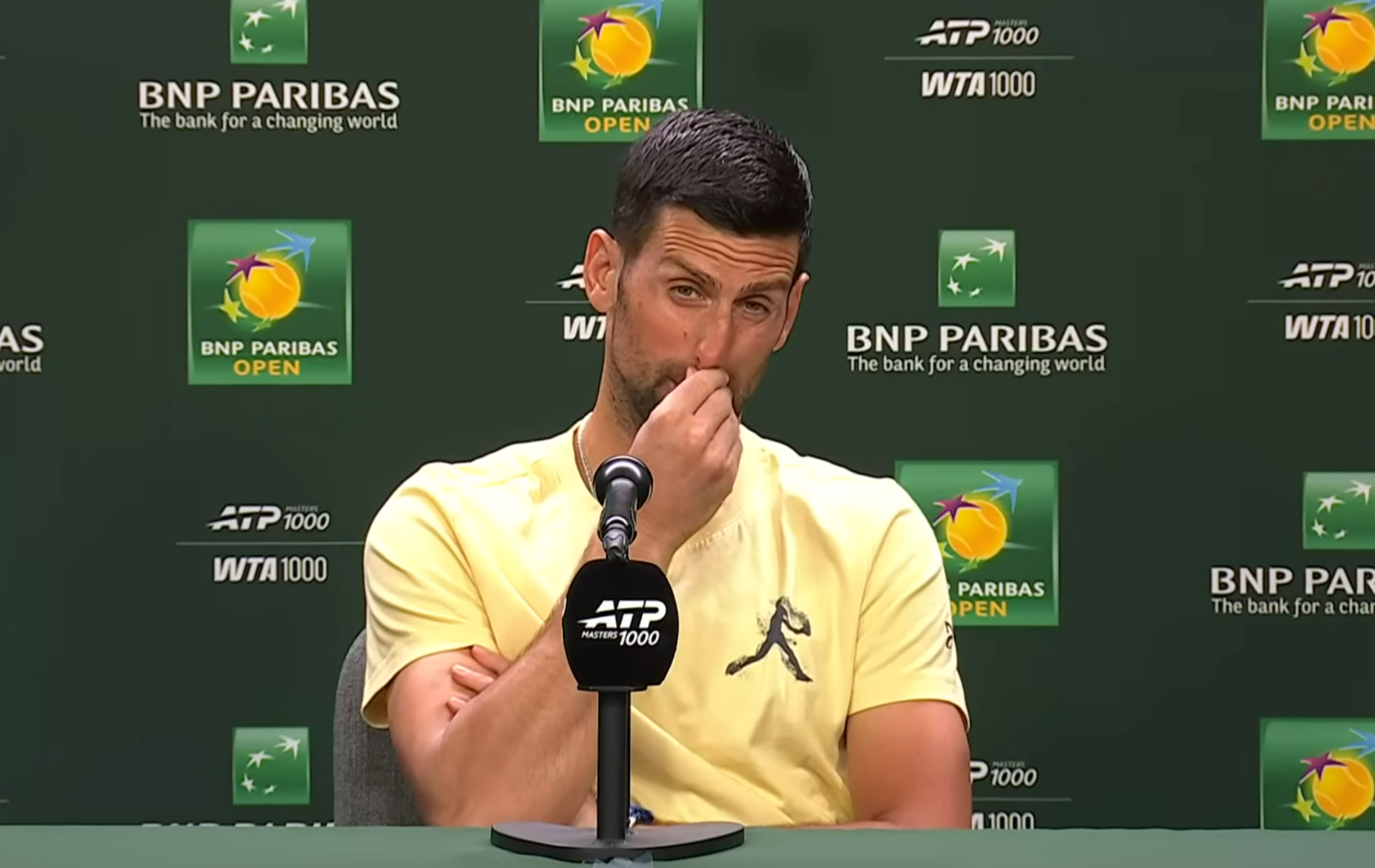 Novak Đoković na konferenciji