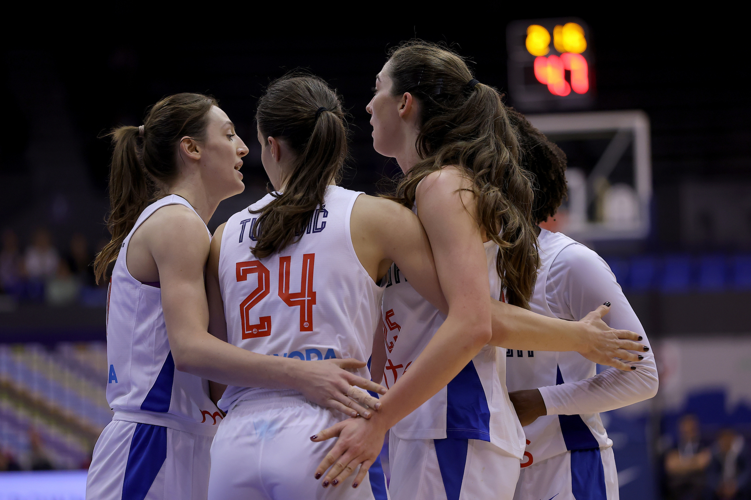 Teodora Turudic during FIBA women's Eurobasket 2027 qualifying basketball match between Serbia and Portugal on November 13. 2025.