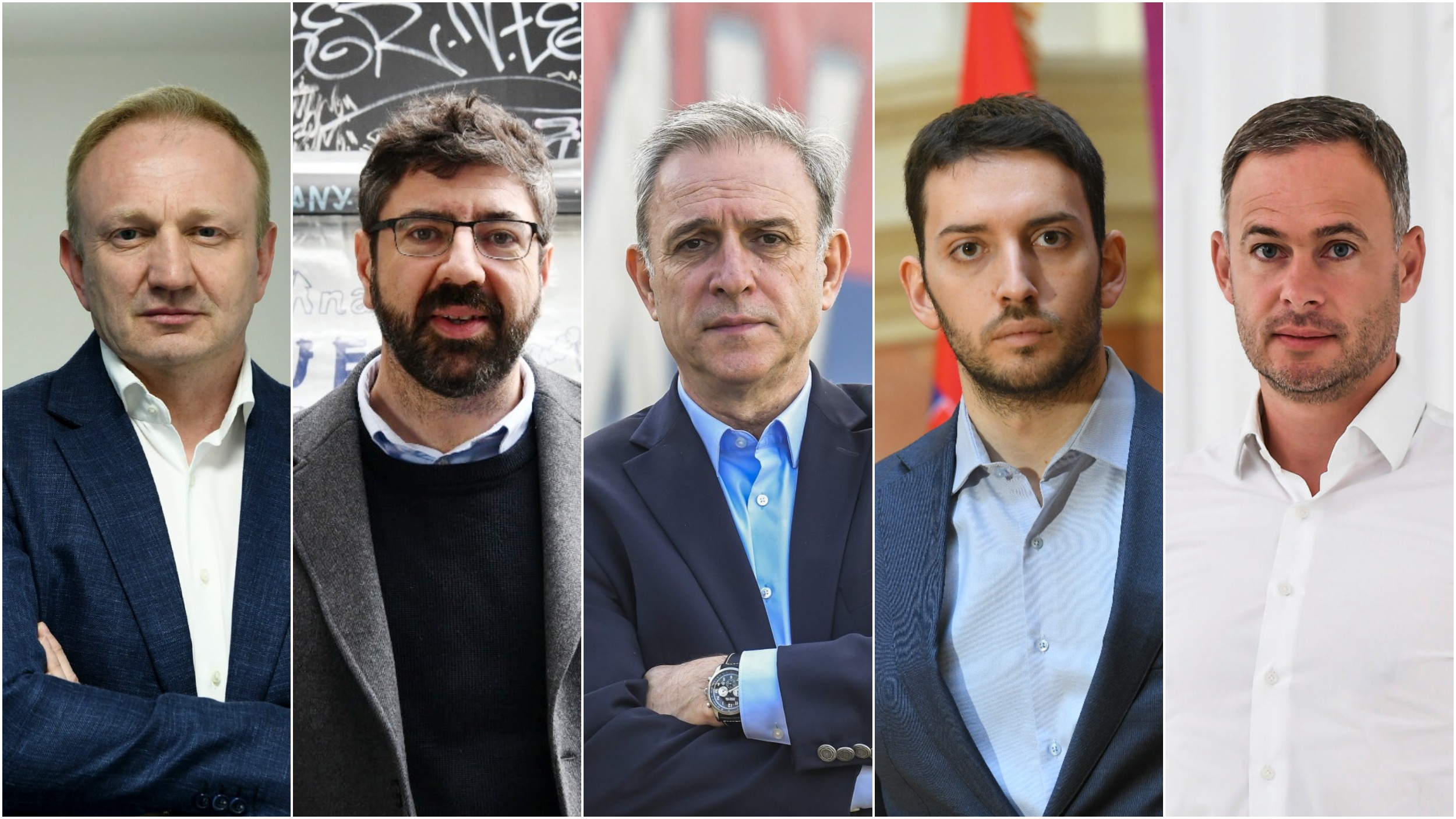 Dragan Đilas, Radomir Lazović, Zdravko Ponoš, Pavle Grbović, Miroslav Aleksić