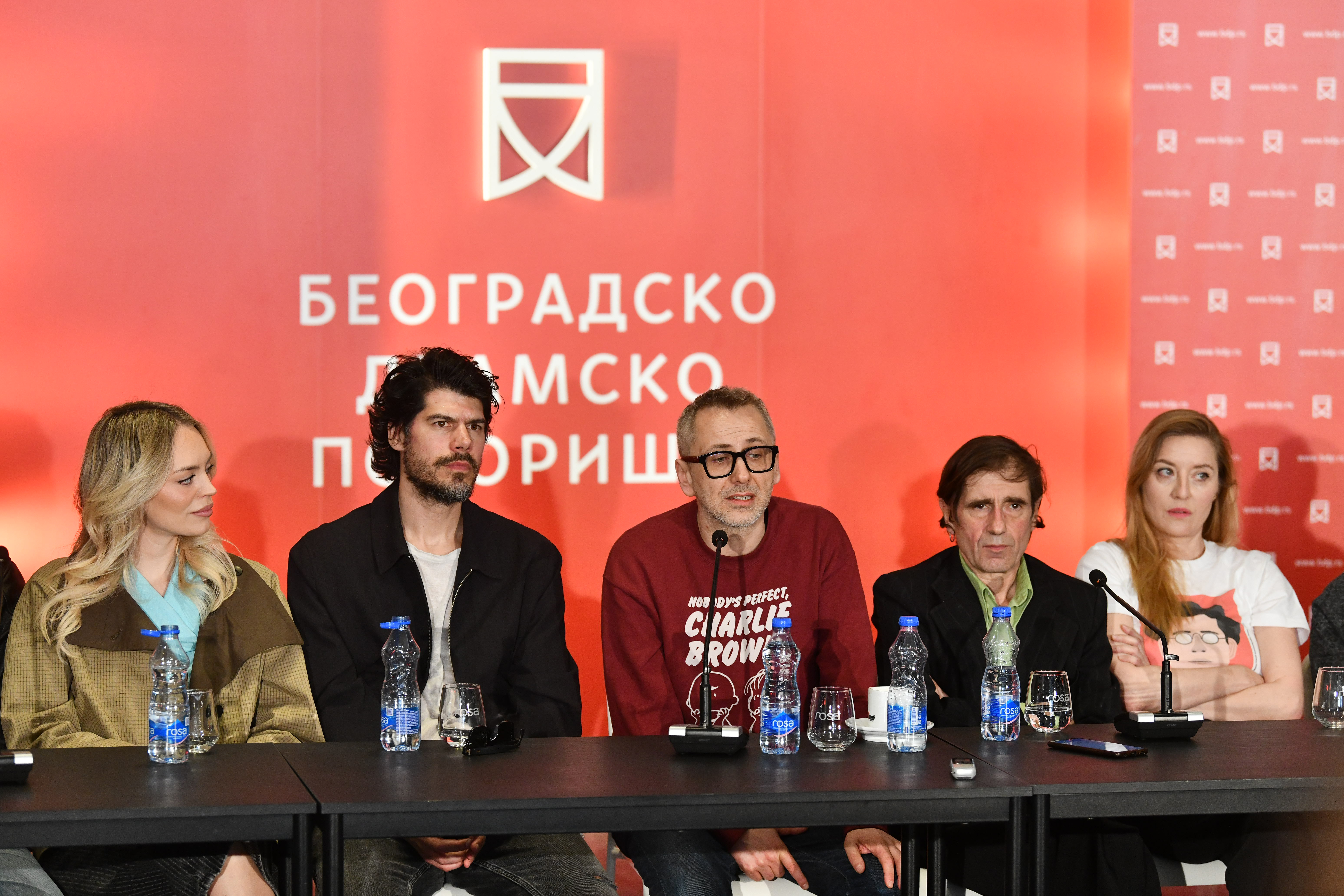 Beograd 11. mart 2026. Konferencija za novinare u Beogradskom dramskom pozorištu povodom premijere predstave Crno zlato Foto:Goran Srdanov/Nova.rs