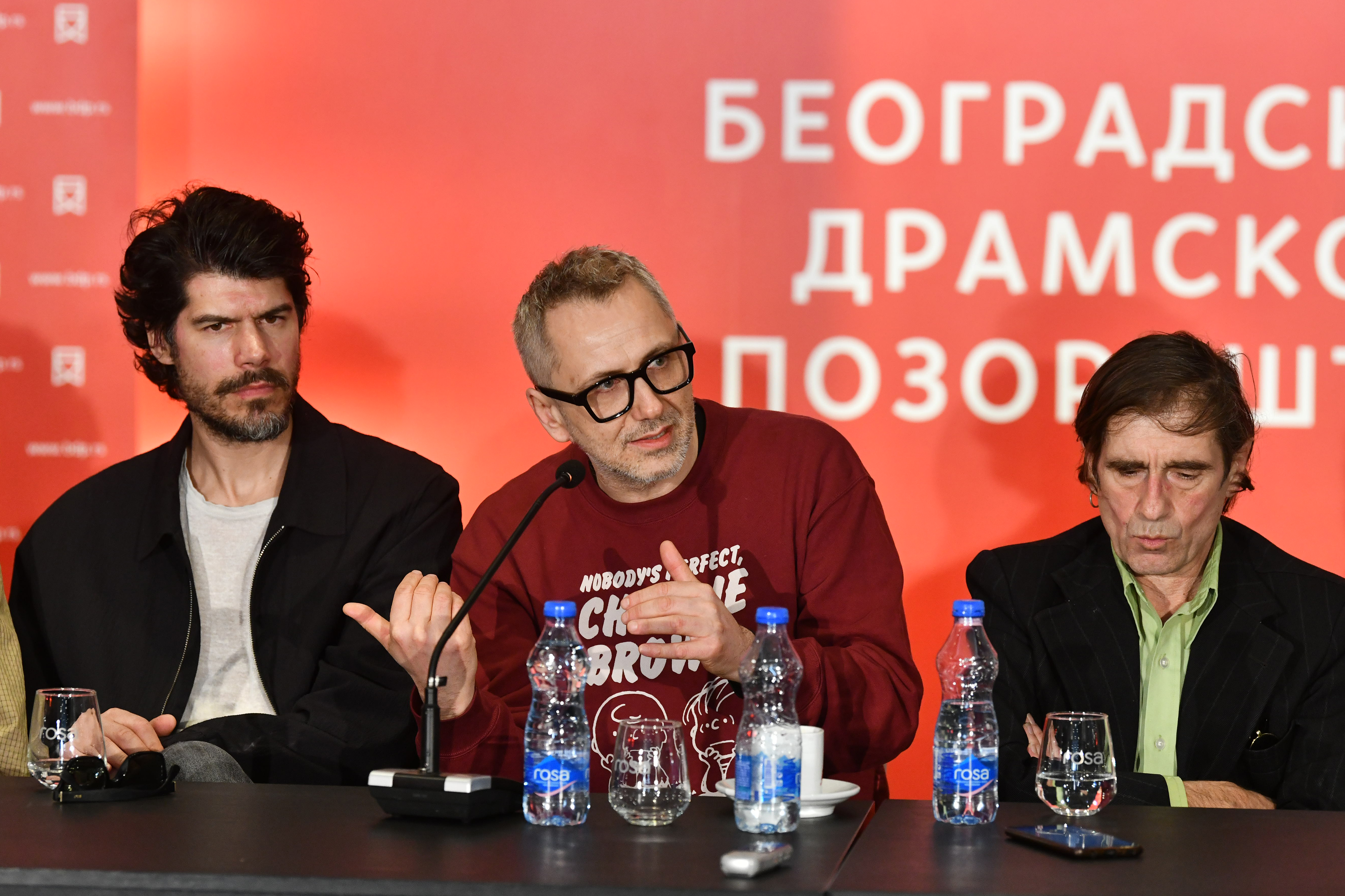 Beograd 11. mart 2026. Konferencija za novinare u Beogradskom dramskom pozorištu povodom premijere predstave Crno zlato Foto:Goran Srdanov/Nova.rs
