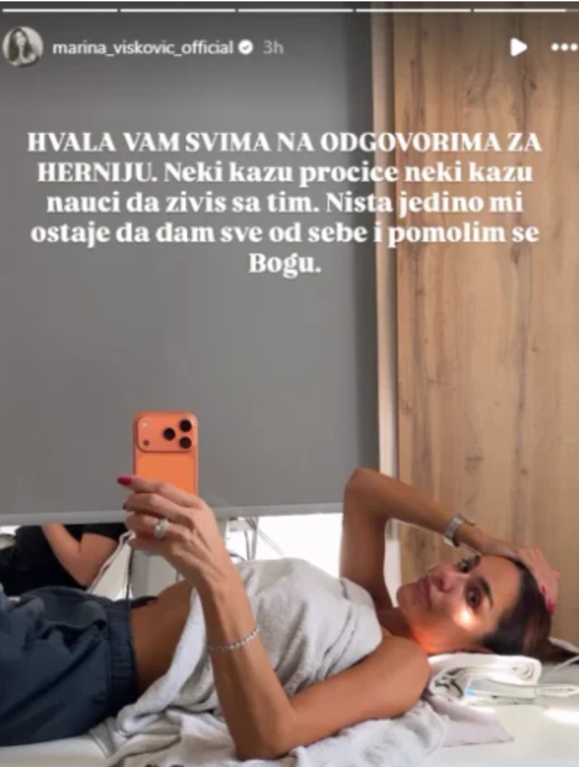 Foto: Printskrin/Instagram/marina_viskovic_official