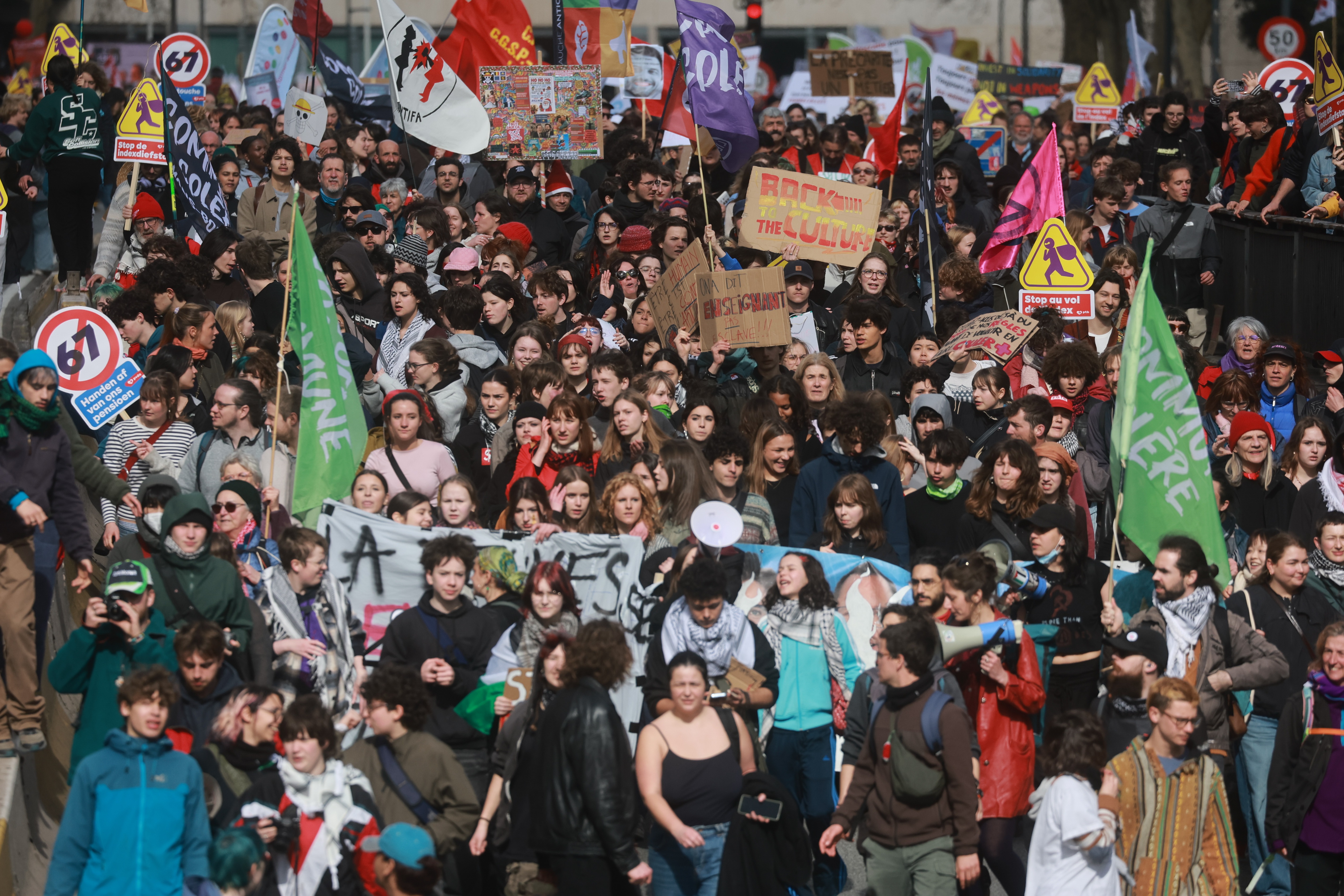 Belgija Brisel štrajk (2).jpg