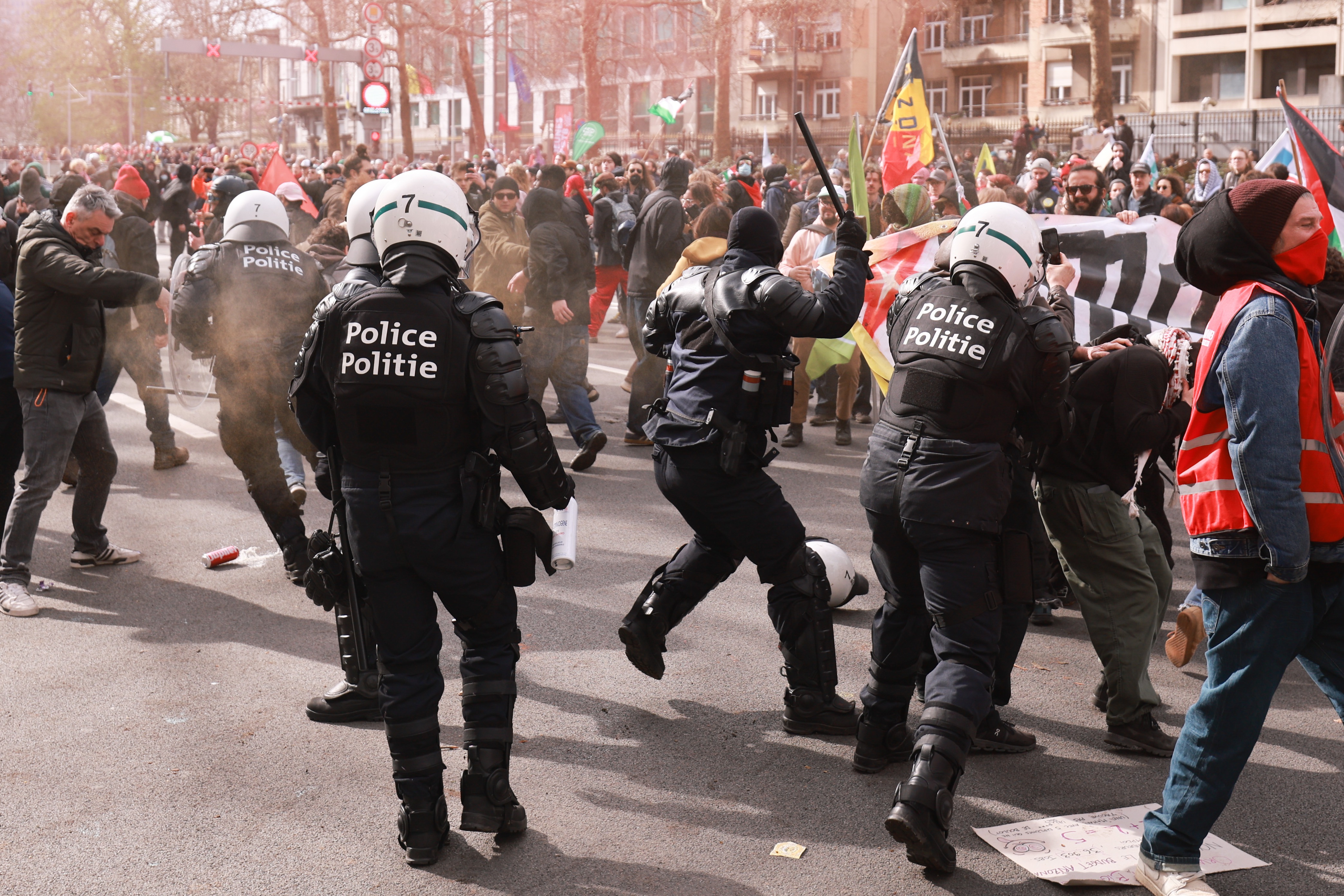 Belgija Brisel štrajk (4).jpg