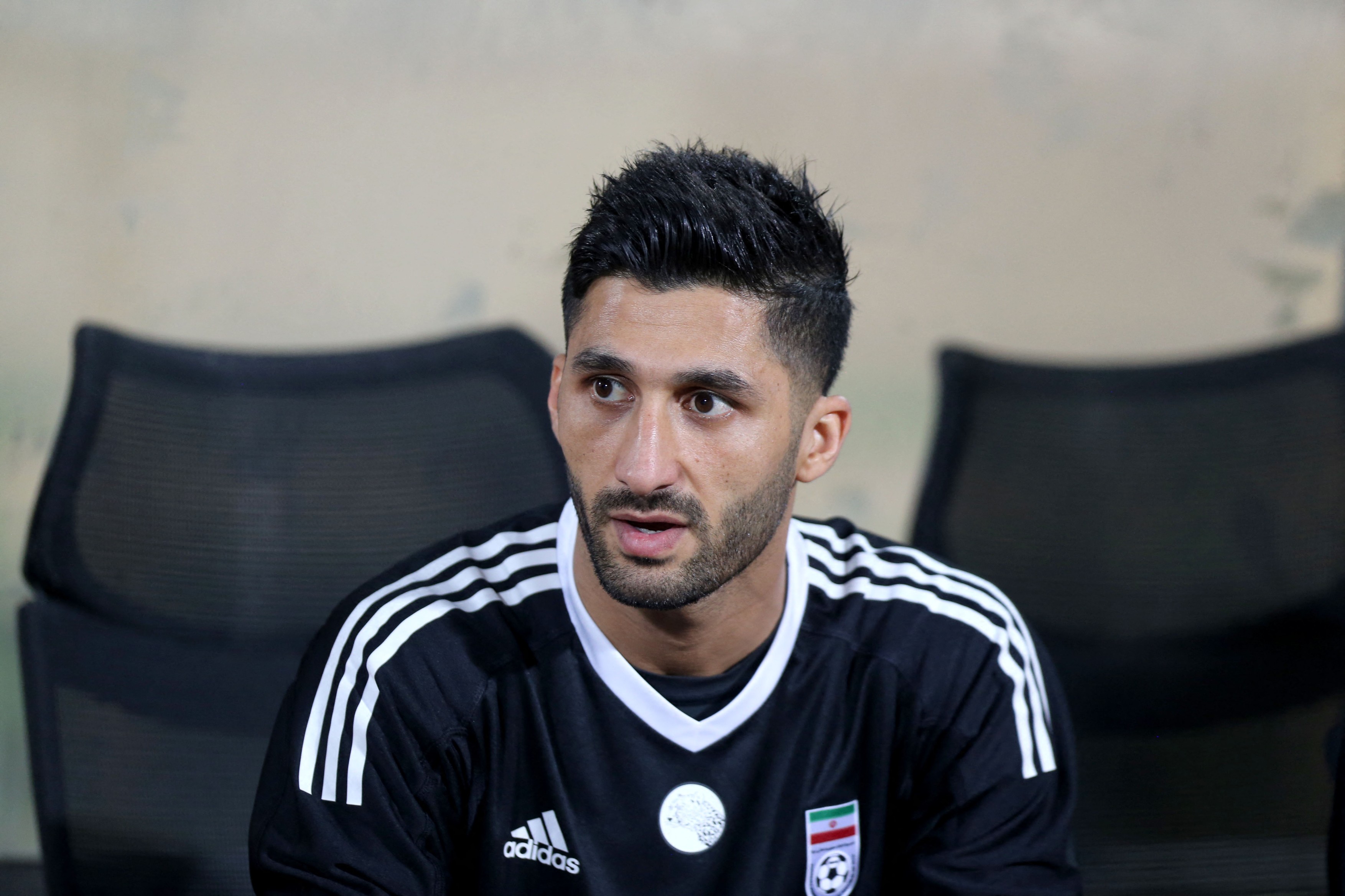 Iran's goalkeeper Rashid Mazaheri