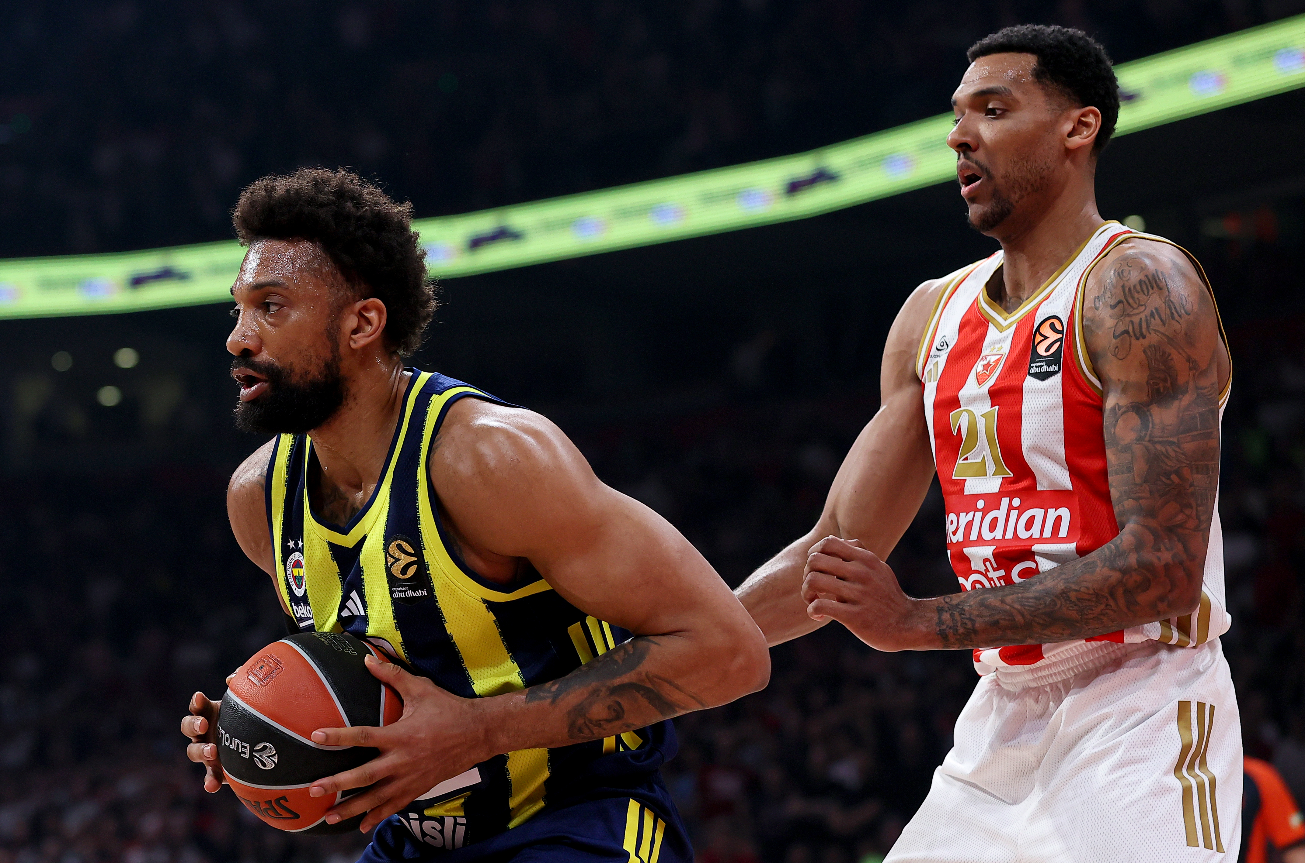 during Crvena Zvezda v Fenerbahce basketball match of Euroleague