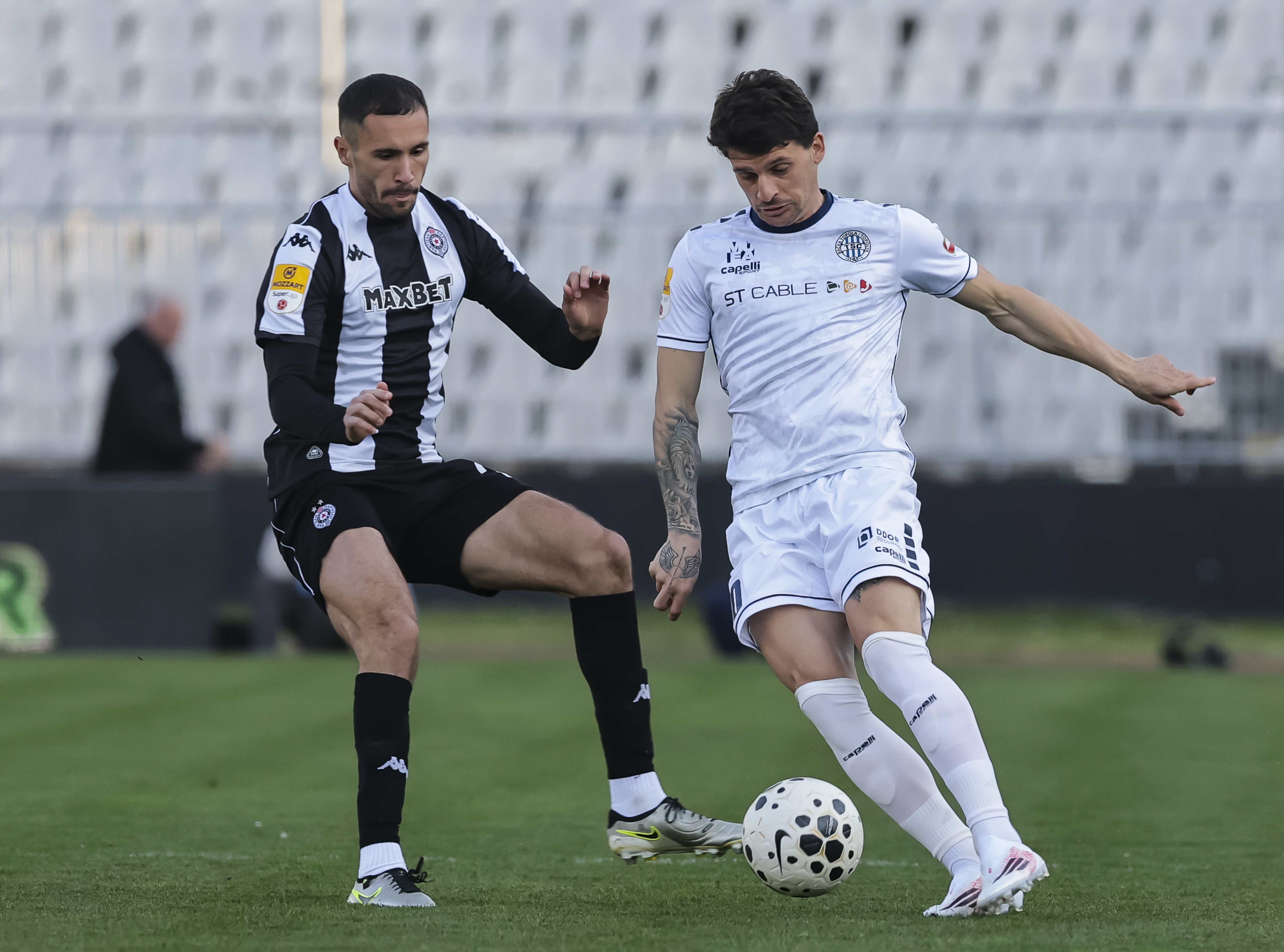 Partizan and TSC Backa Topola at stadium Humska