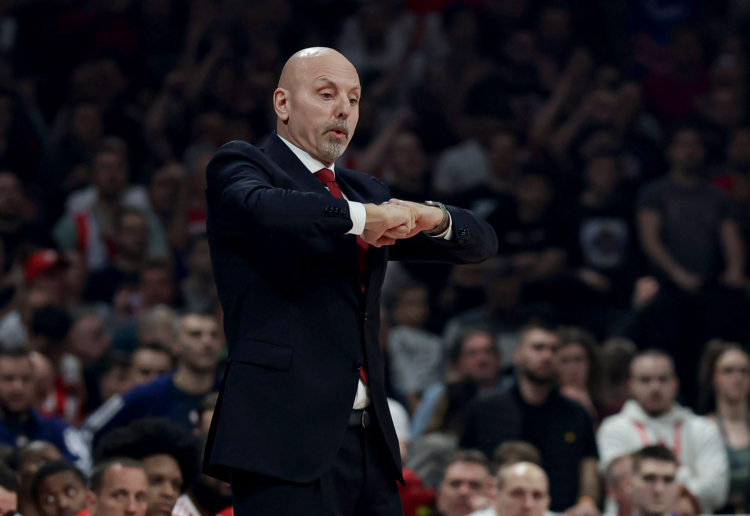 Saša Obradović during Crvena Zvezda v Fenerbahce, round 31 of the Euroleague