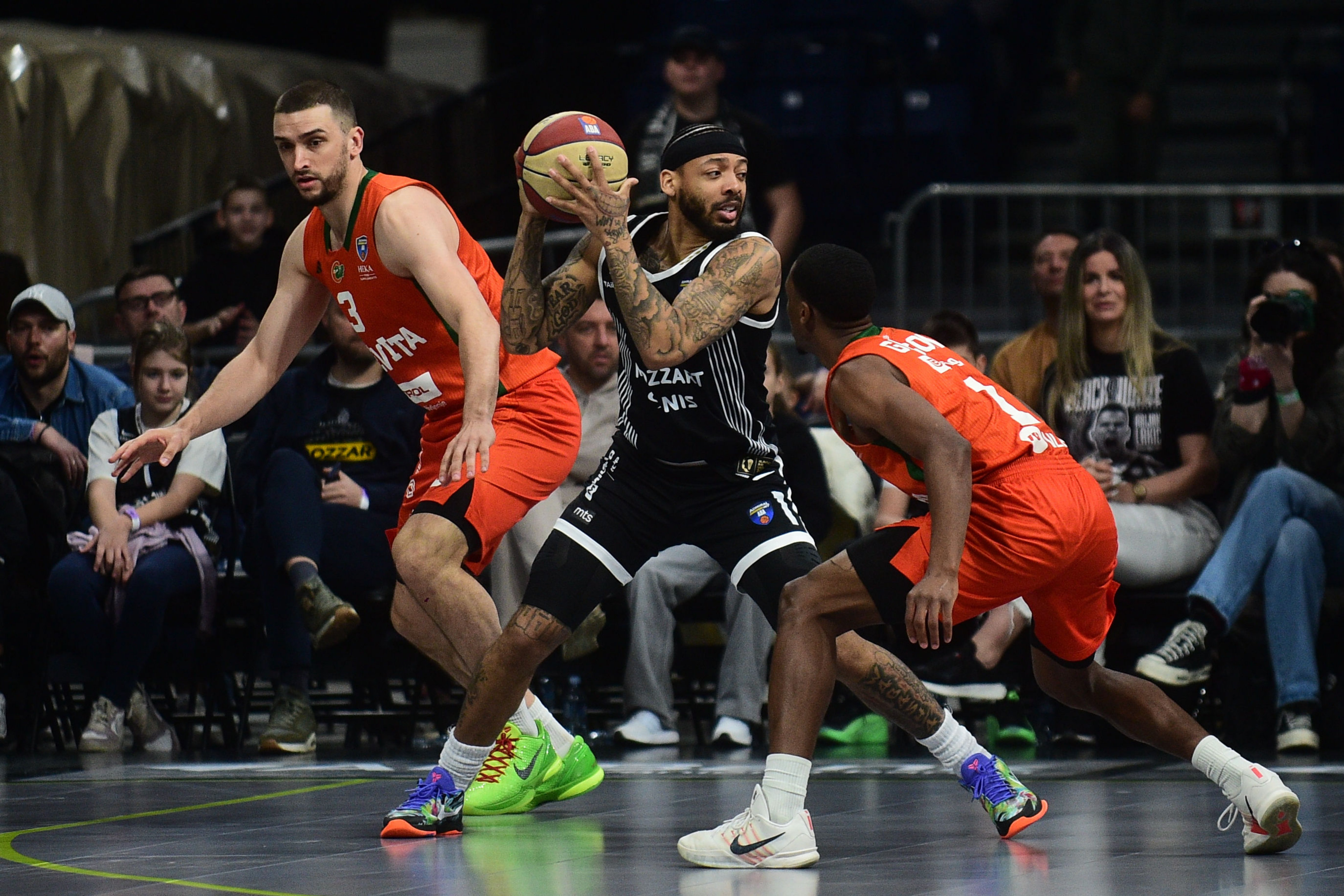 ABA league top 8 game between Partizan and Cedevita Olimpia played at Beogradska arena, Belgrade, Serbia, 15.03.2026.  (Photo by Dusan Milenkovic/Starsport.rs ©)