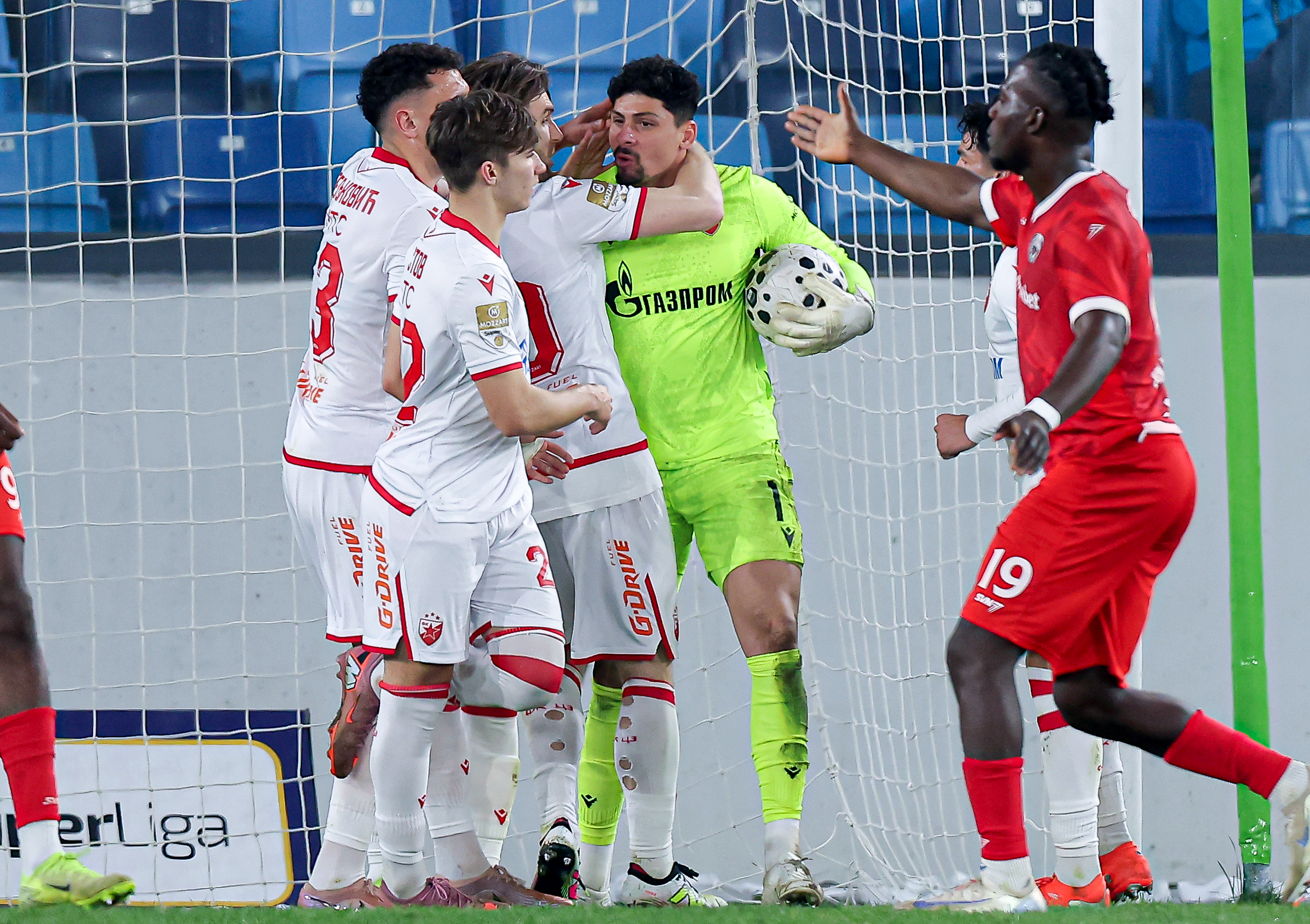 Loznica, Serbia. March 15th 2026. Crvena Zvezda's during Serbian Superleague