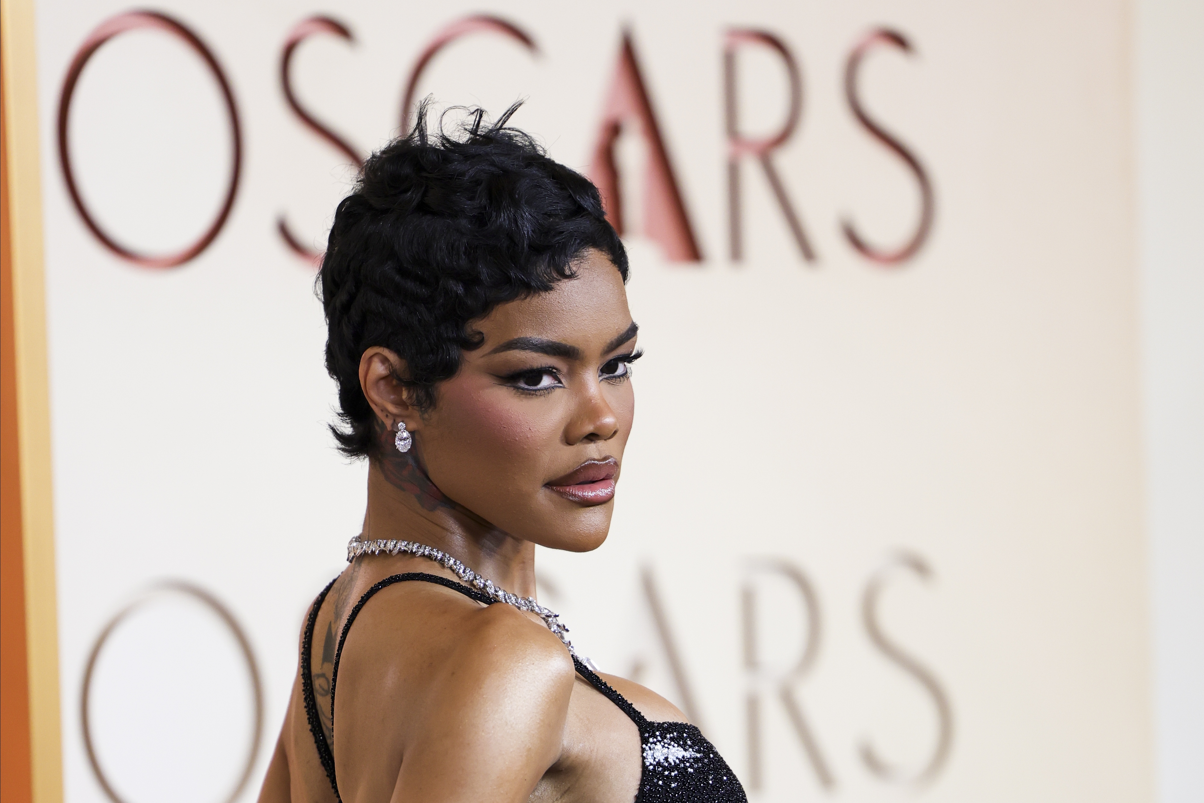 Teyana Taylor arrives on the red carpet ahead of the 98th annual Academy Awards