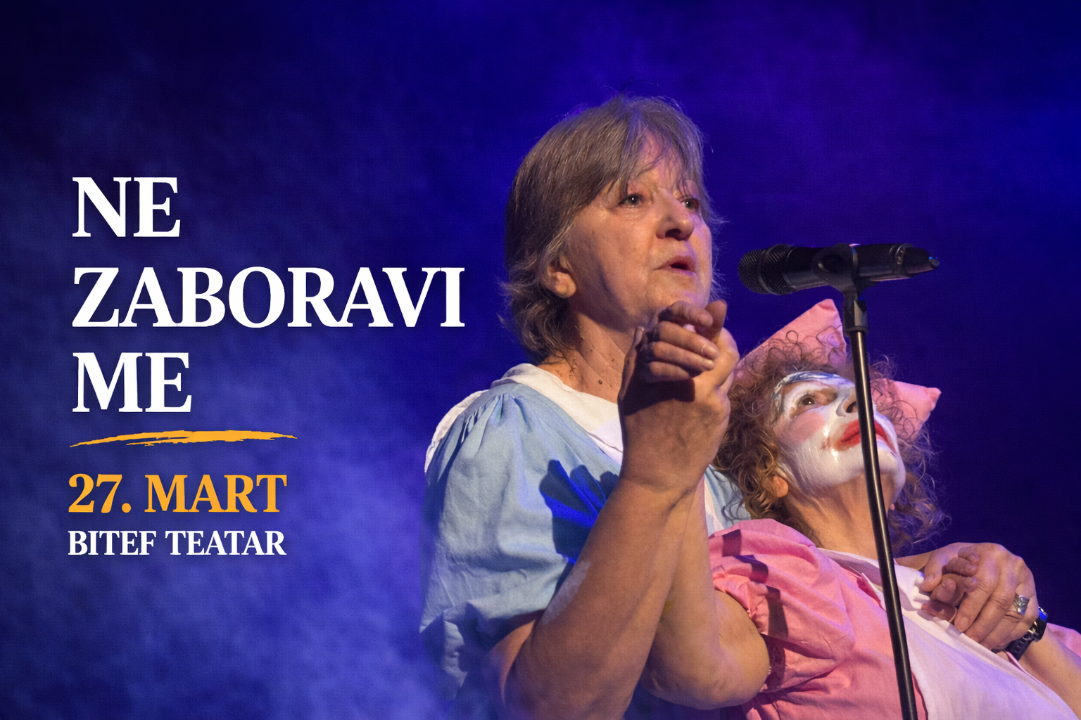 Na Svetski dan pozorišta premijera „Ne zaboravi me“ u Bitefu Ne zaboravi me foto A. Zdravković.png