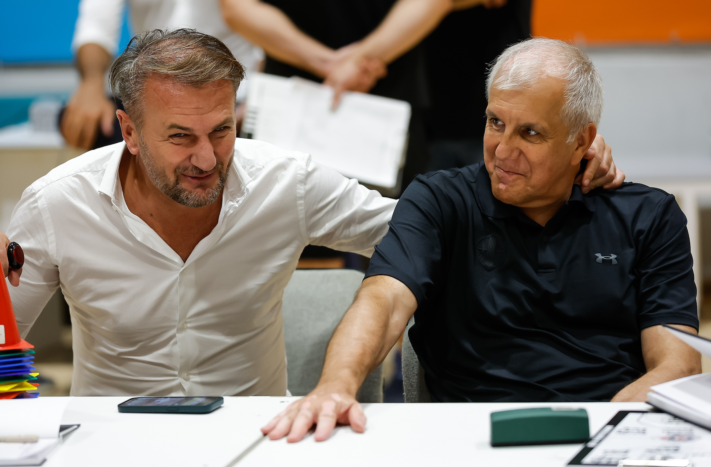 Ostoja Mijailovic Zeljko Obradovic  KK Partiz