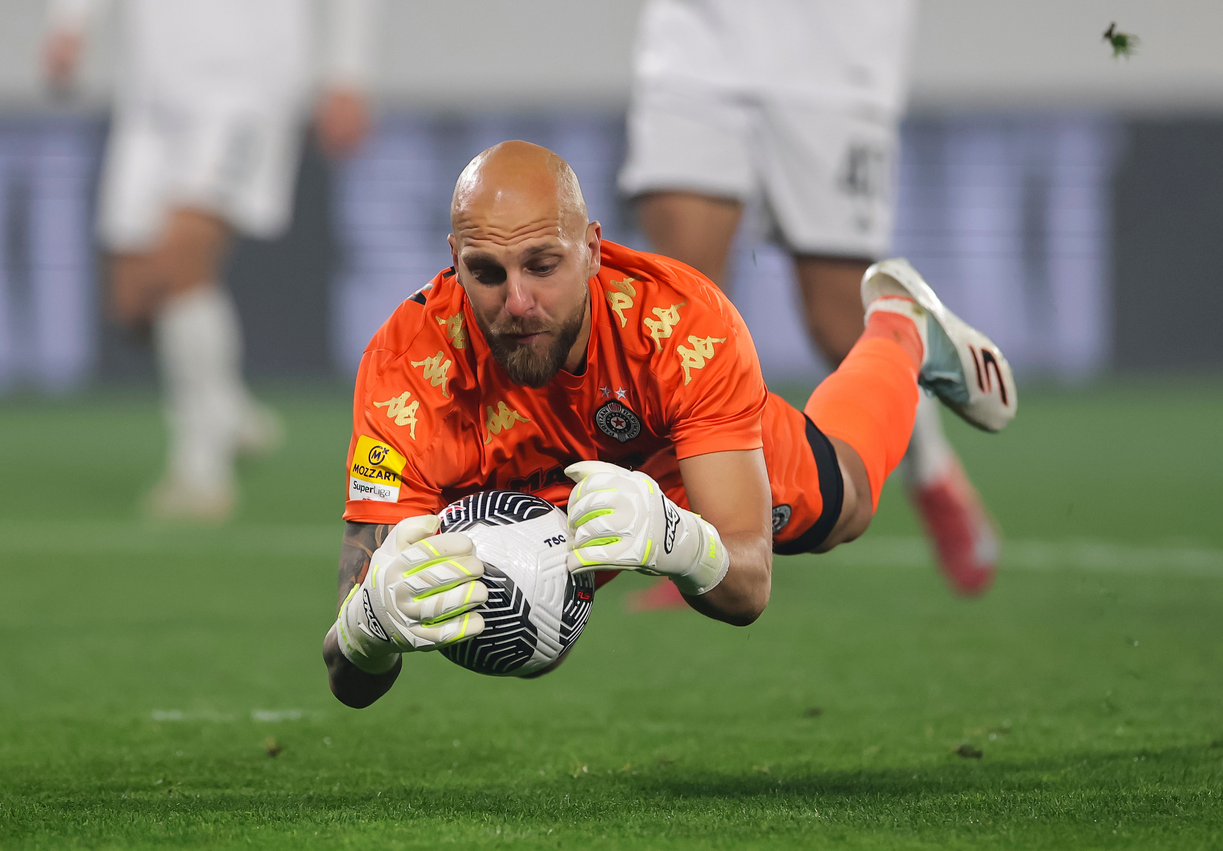 goalkeeper Marko Milosevic of Partizan