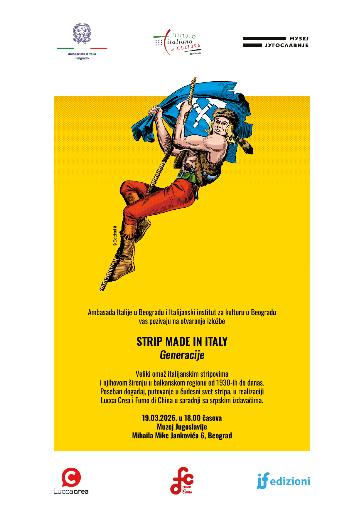 Izložba „STRIP MADE IN ITALY – Generacije” u Muzeju Jugoslavije