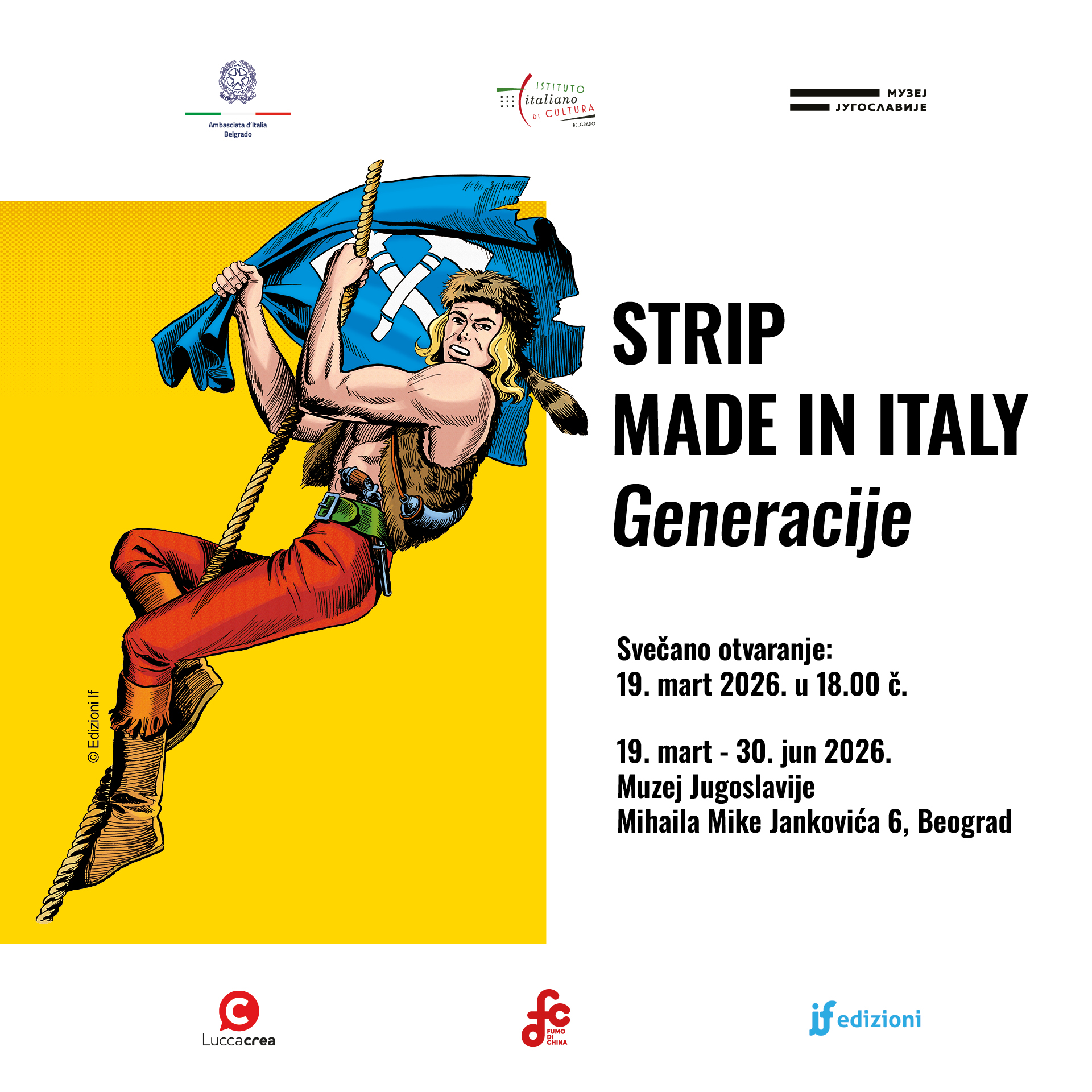 Izložba „STRIP MADE IN ITALY – Generacije” u Muzeju Jugoslavije