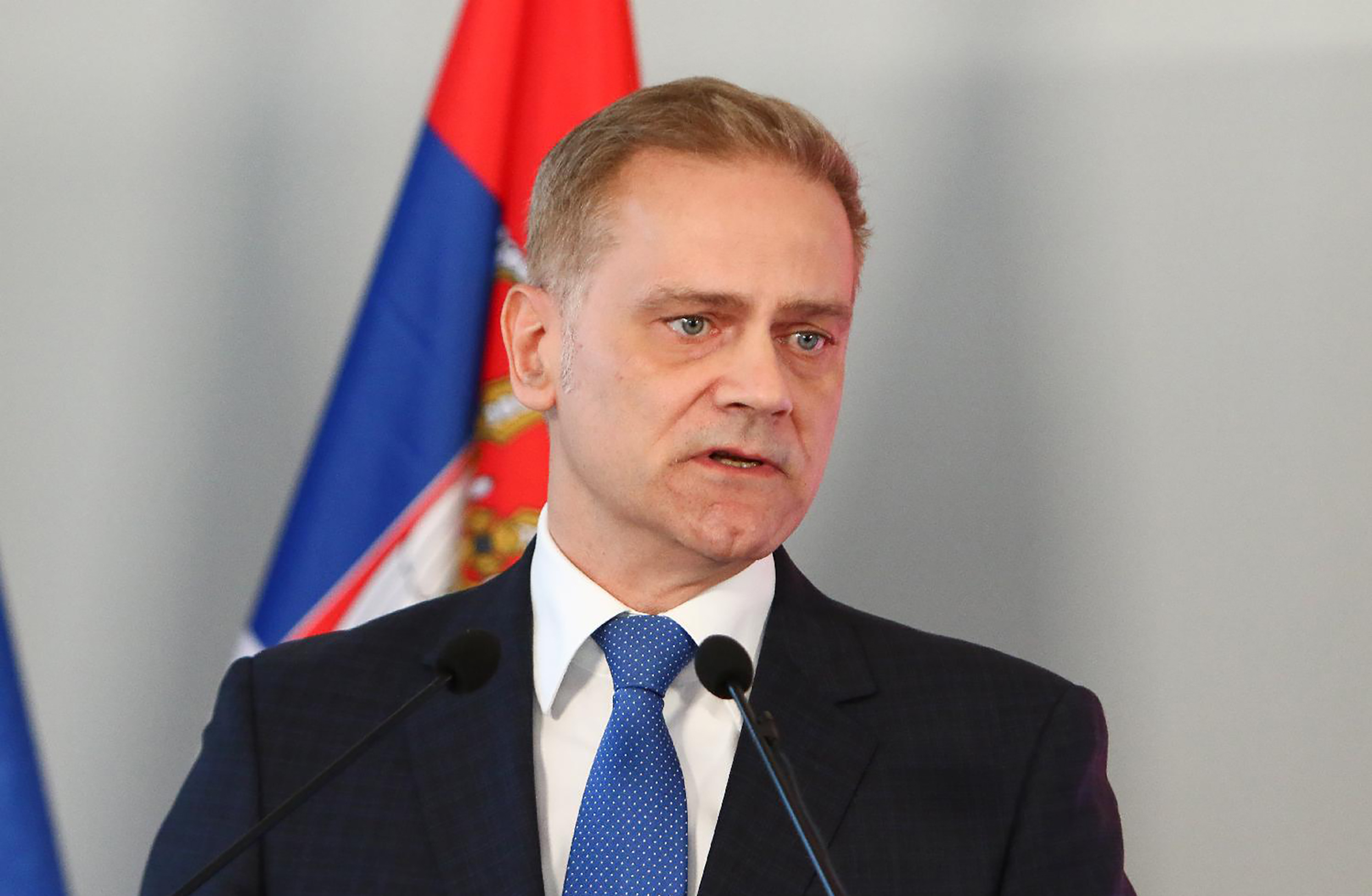 Mesto: BeogradDatum: Wed Mar 18 14:34:54 CET 2026Dogadjaj: POLITIKA - Konferencija za novinare Stranke slobode i pravde na temu "Srbija 2030"Fotoreporter: Milica VučkovićLičnosti: Borko StefanovićIzvor: FoNet